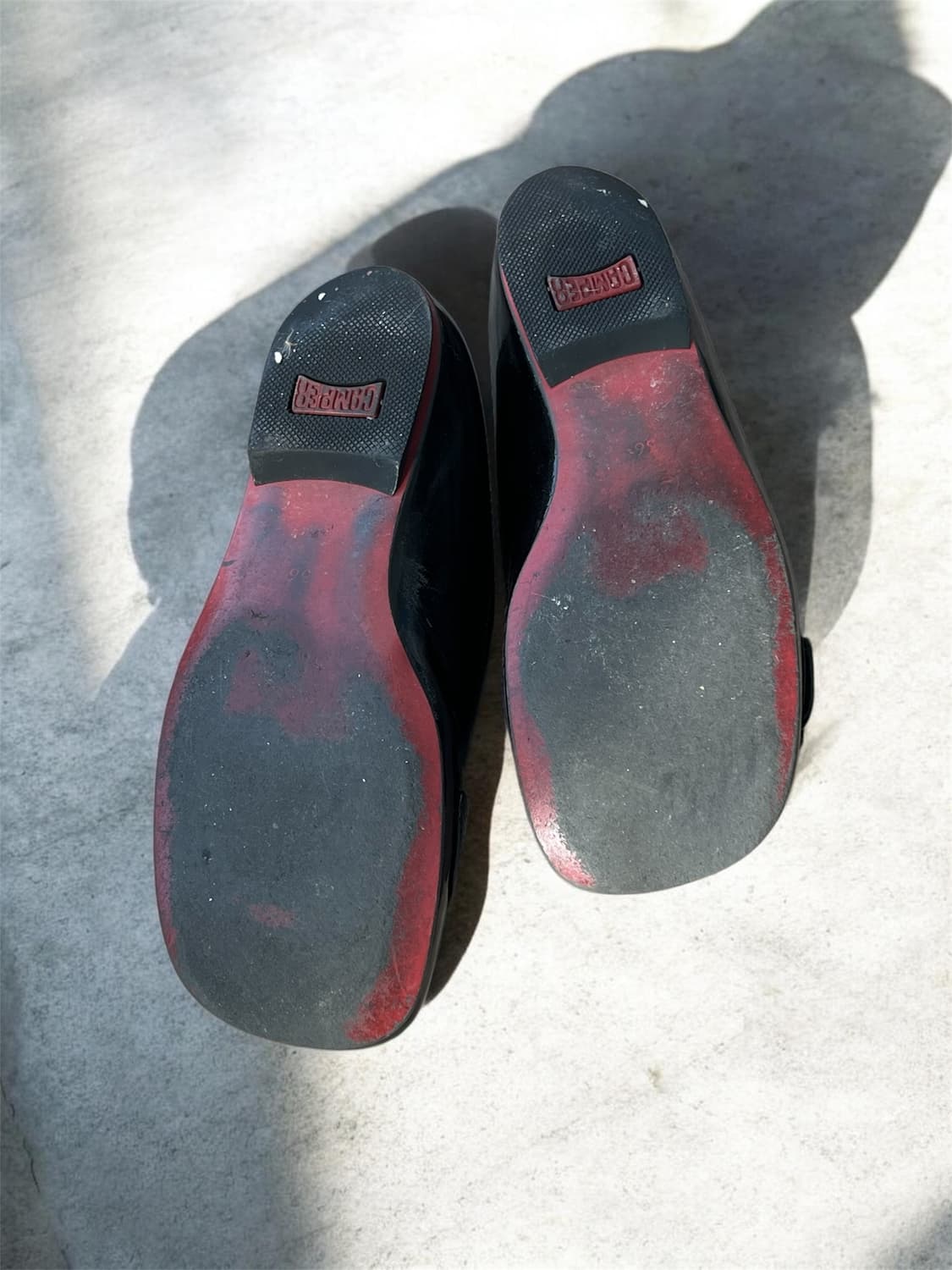 빈티지 캠퍼 벨트장식 에나멜 플랫슈즈 상품이미지7