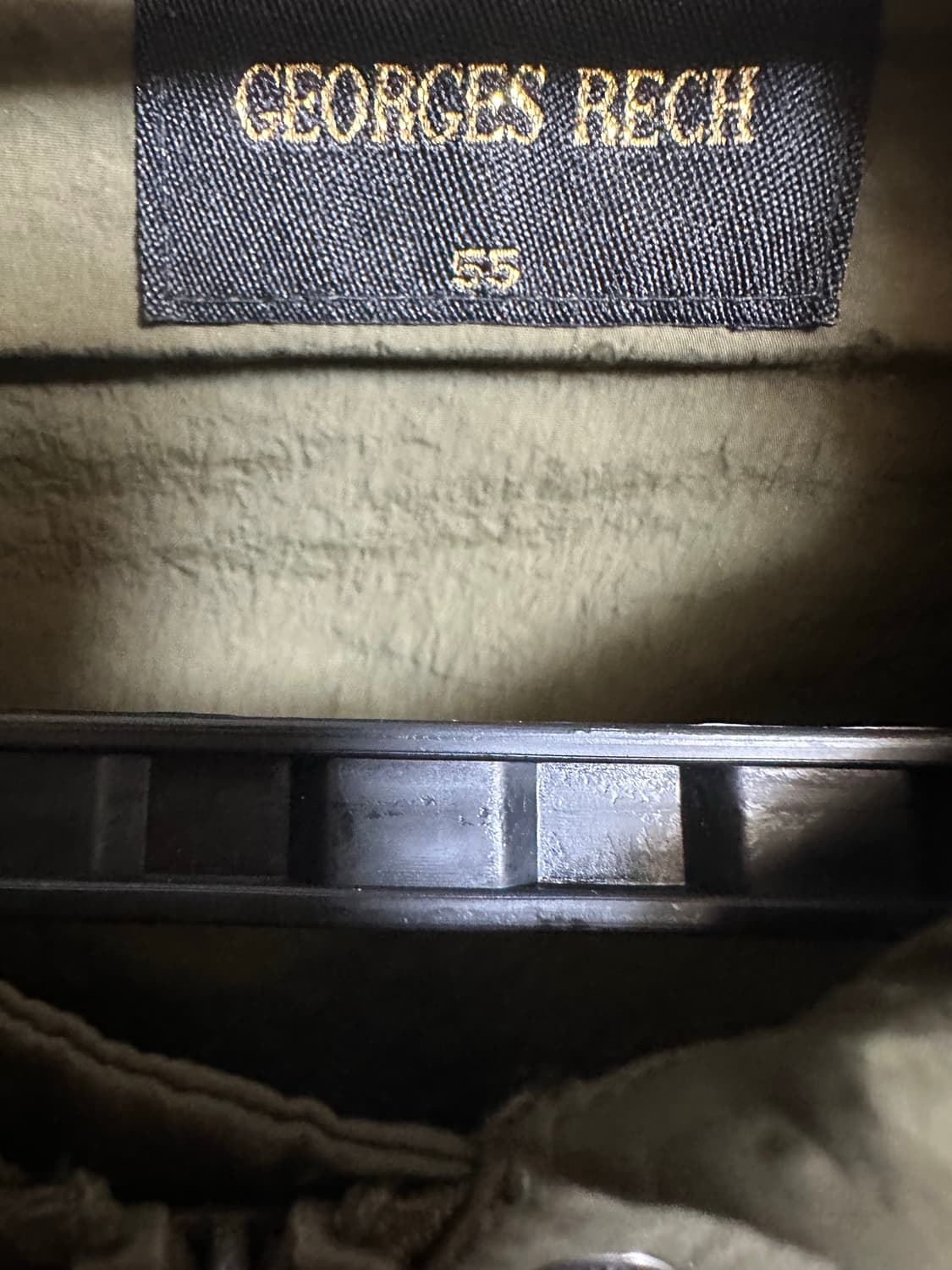 GEORGES RECH 후드 원피스핏야상 롱 코트 카키  상품이미지6