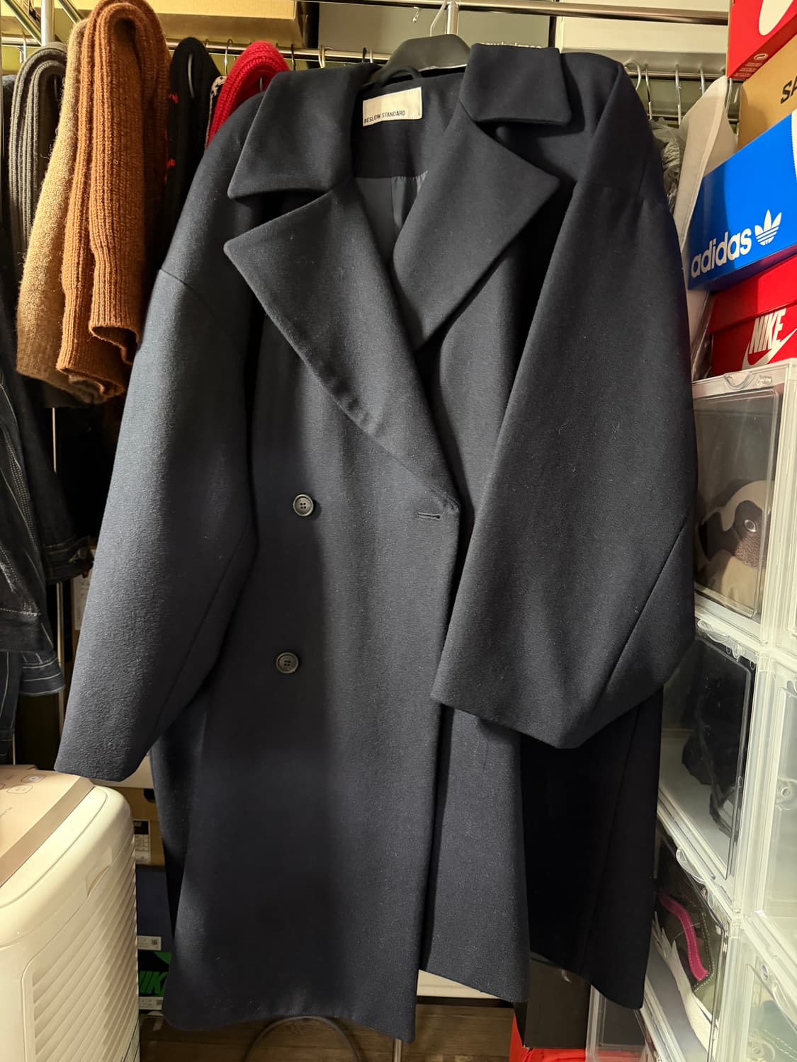 비슬로우 네이비 코트 상품이미지1