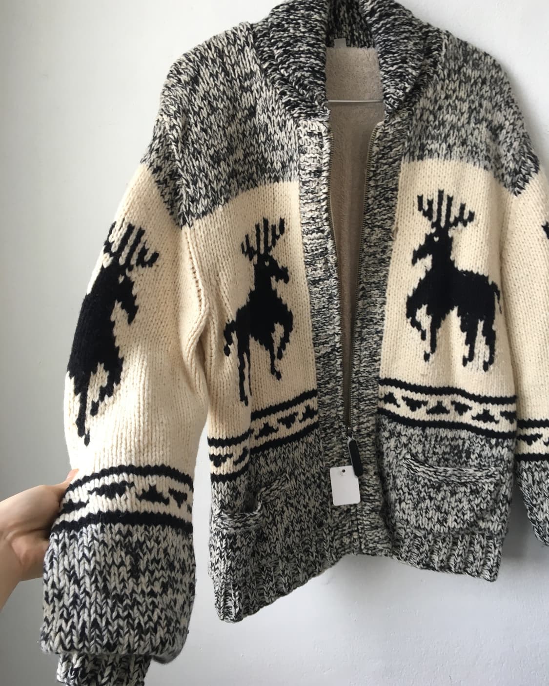 Cowichan knit zip up 상품이미지3