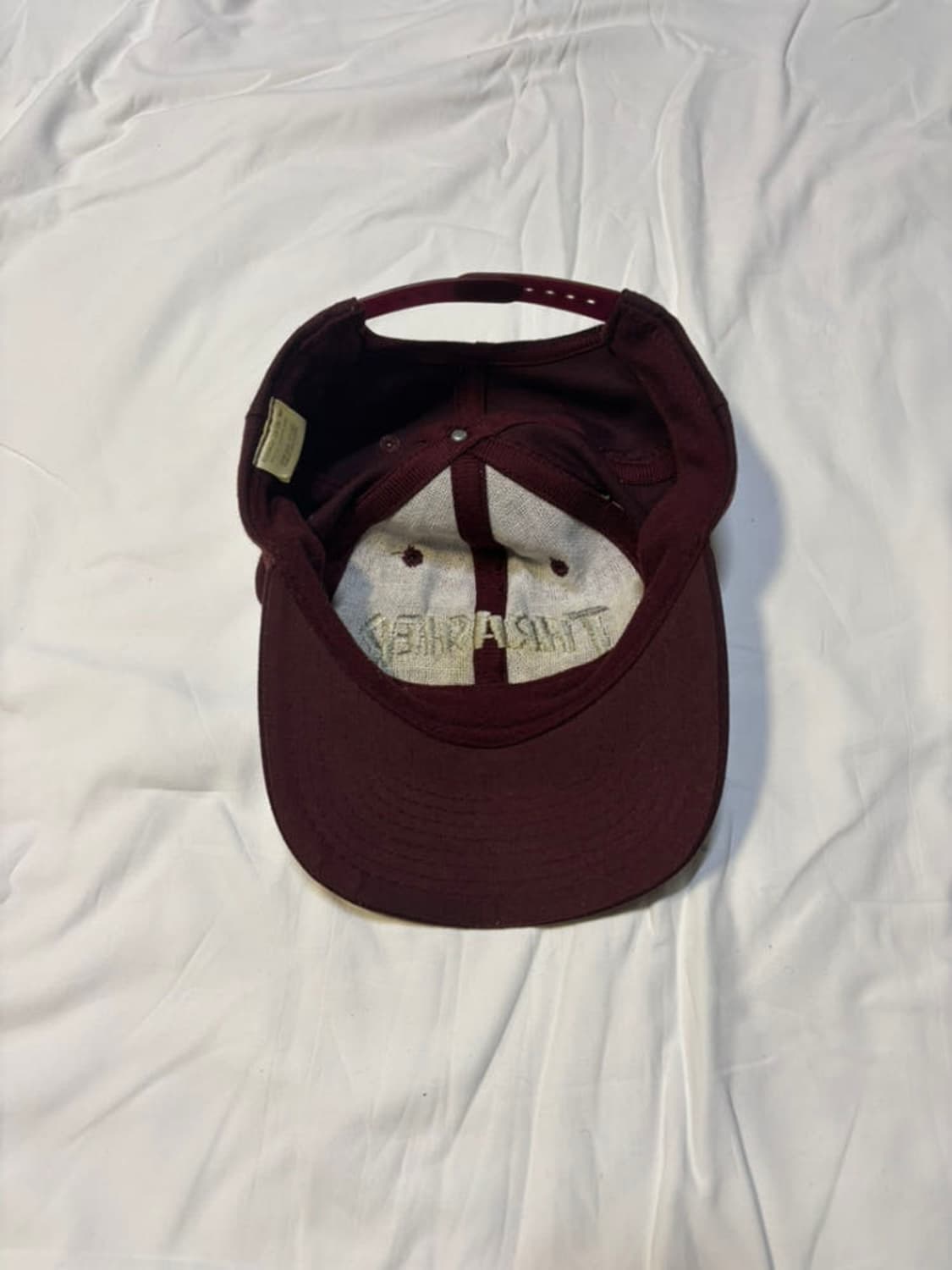 90s thrasher cap 빈티지 트레셔 버건디 볼캡 스냅백 상품이미지5