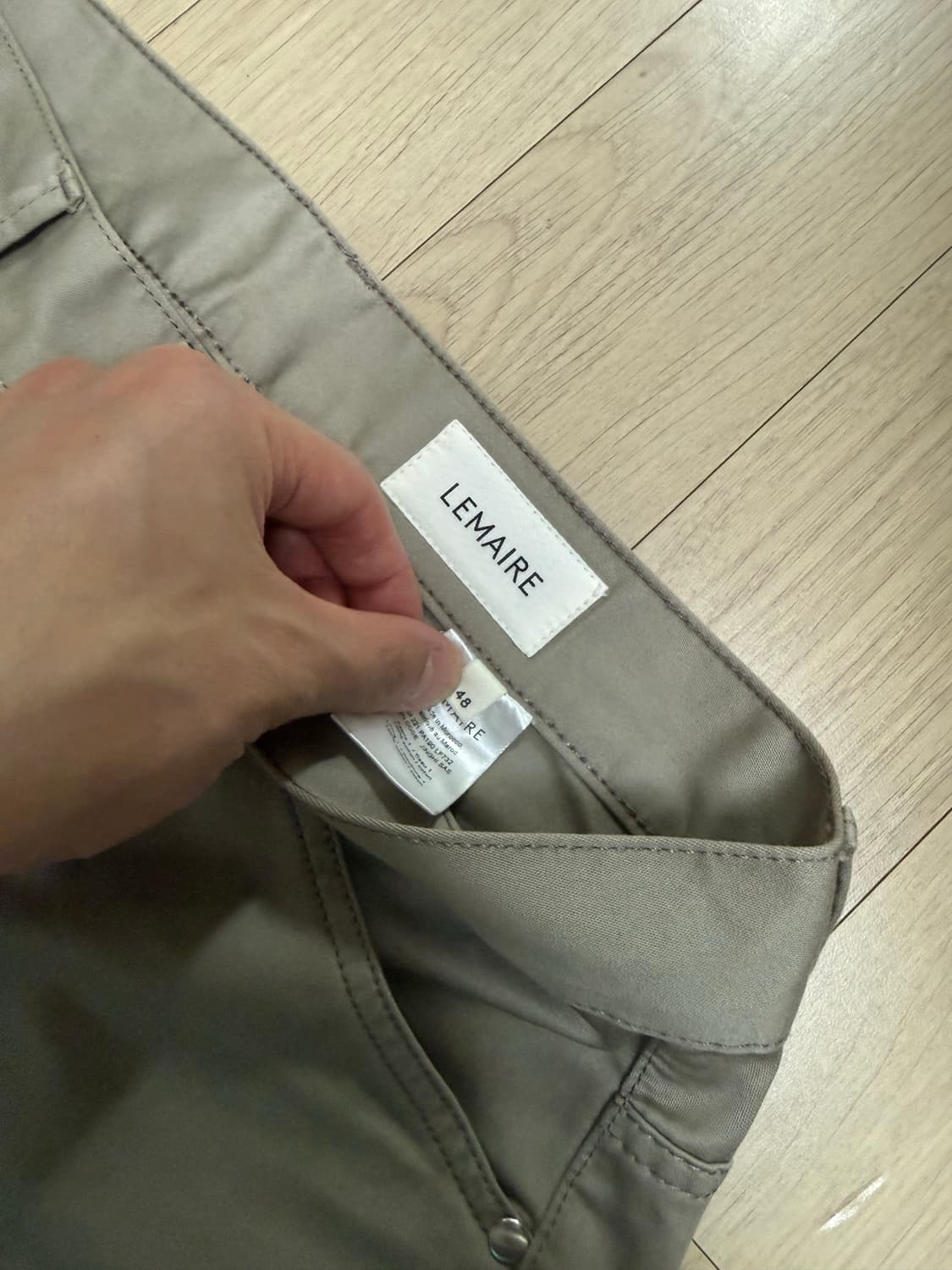 르메르(Lemaire) 백사틴 심리스 팬츠 48 상품이미지4