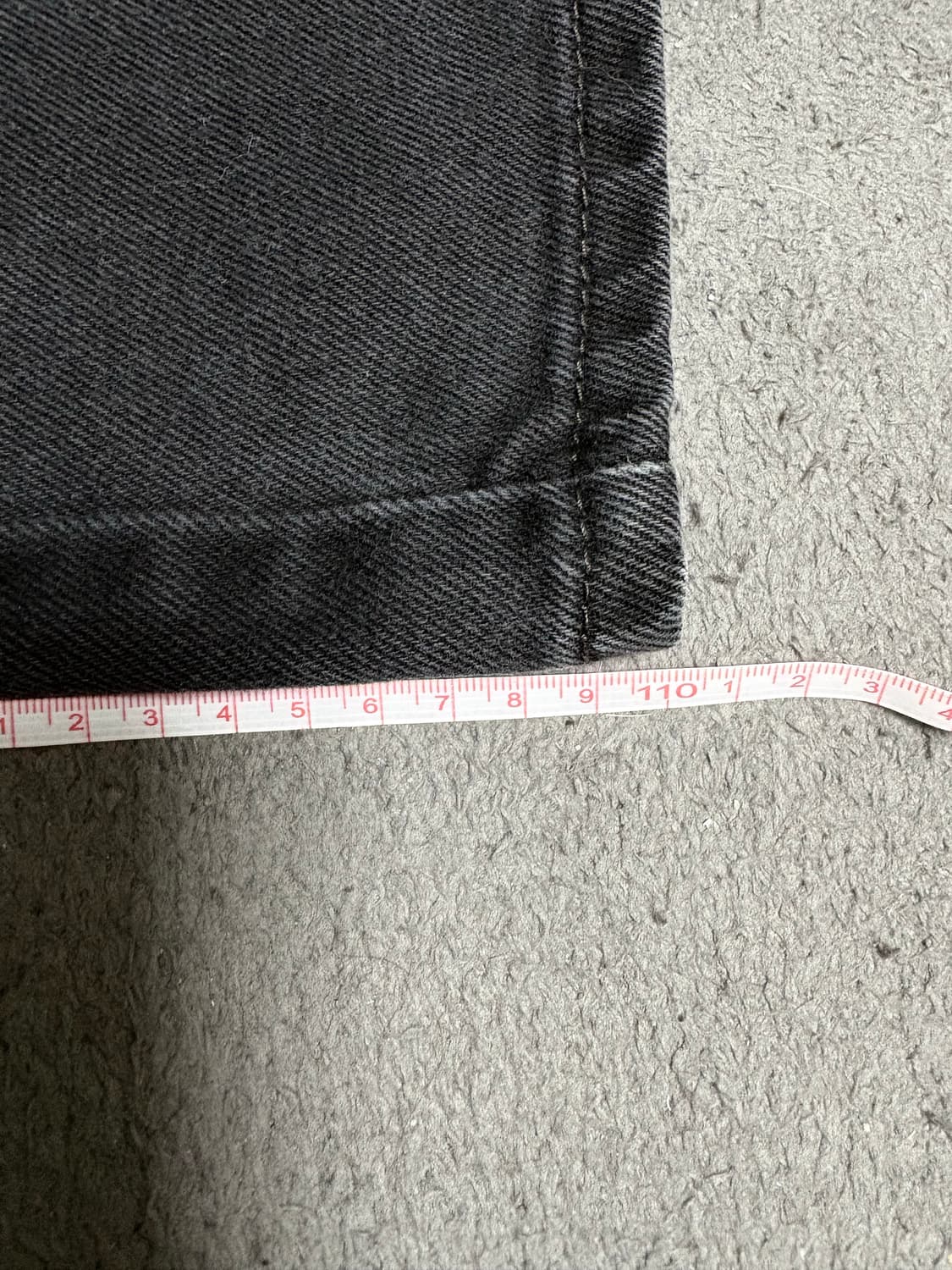 (33x34) 00s 리바이스 517 부츠컷 블랙진 블랙 데님 상품이미지10