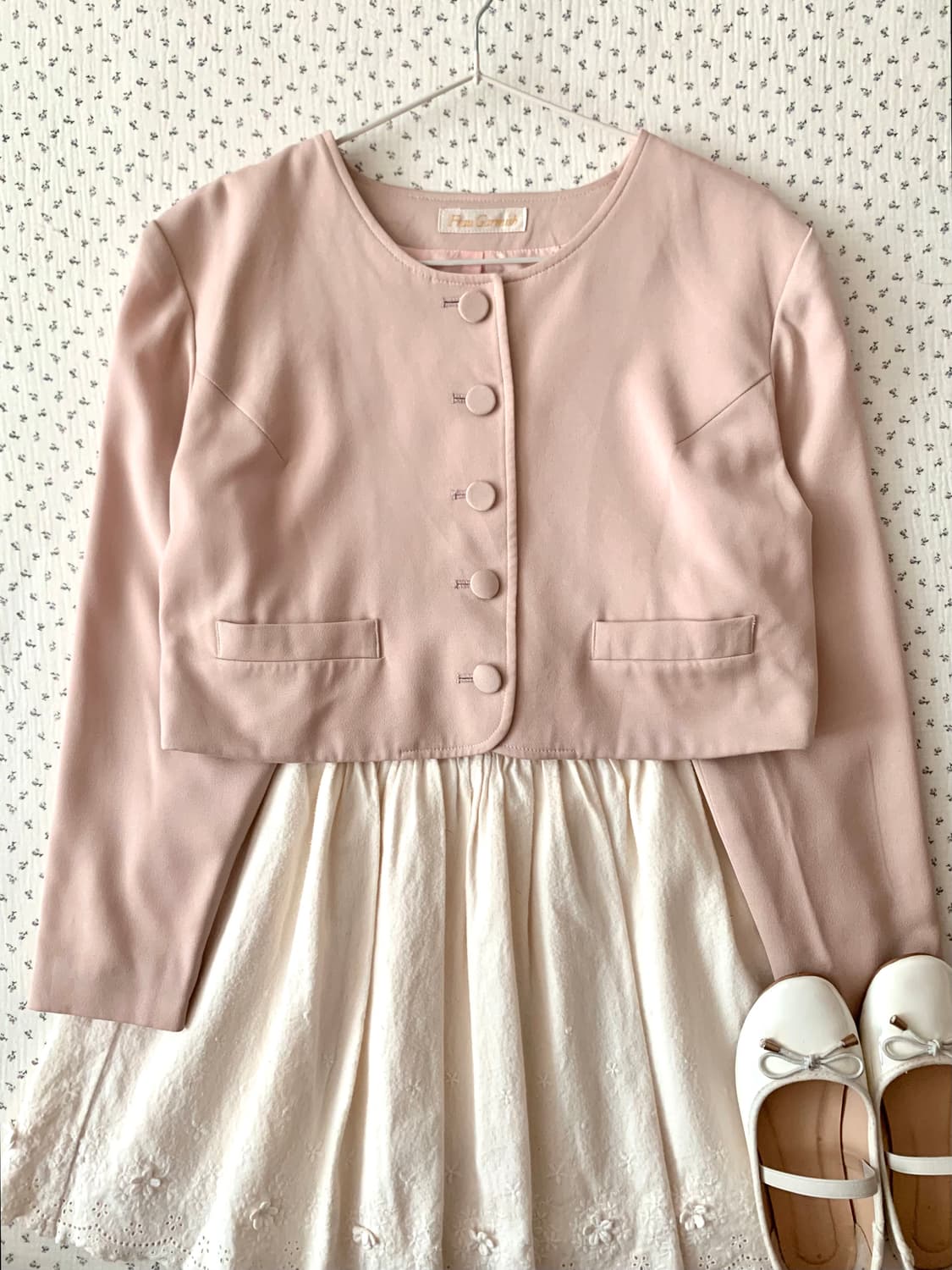 딸기우유 연핑크 크롭 자켓 상품이미지3