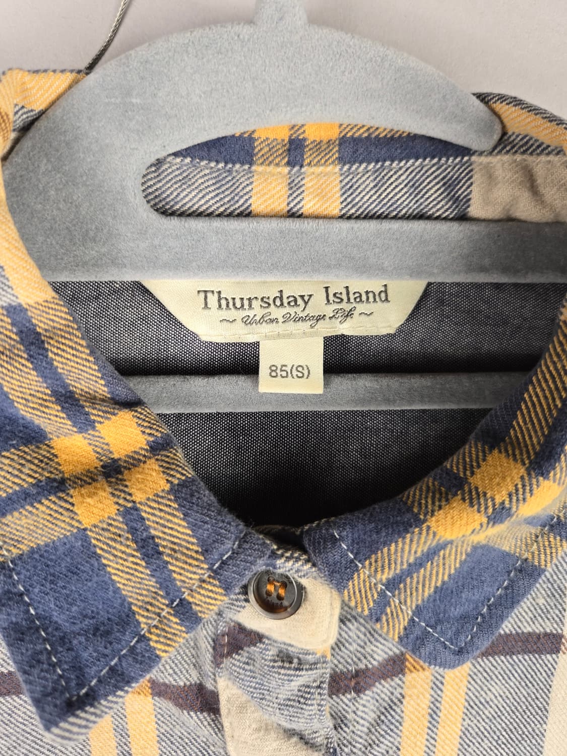 [무료배송]써스데이아일랜드 S 여성 플란넬 롱 체크 셔츠 원피스 상품이미지9