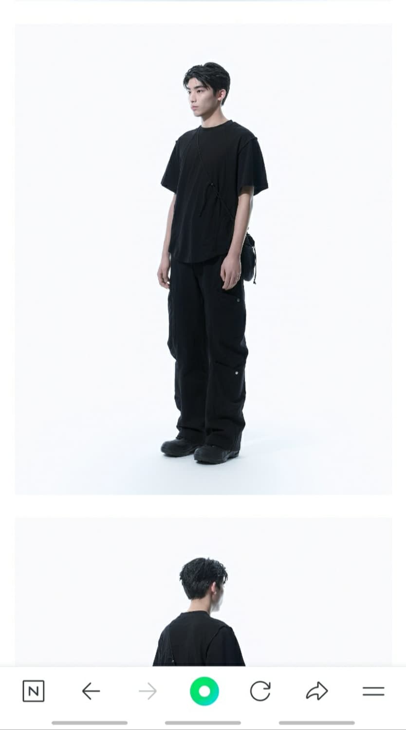 (새상품) 산산기어 ROLLABLE T-SHIRT BLACK 사이즈 3 상품이미지2