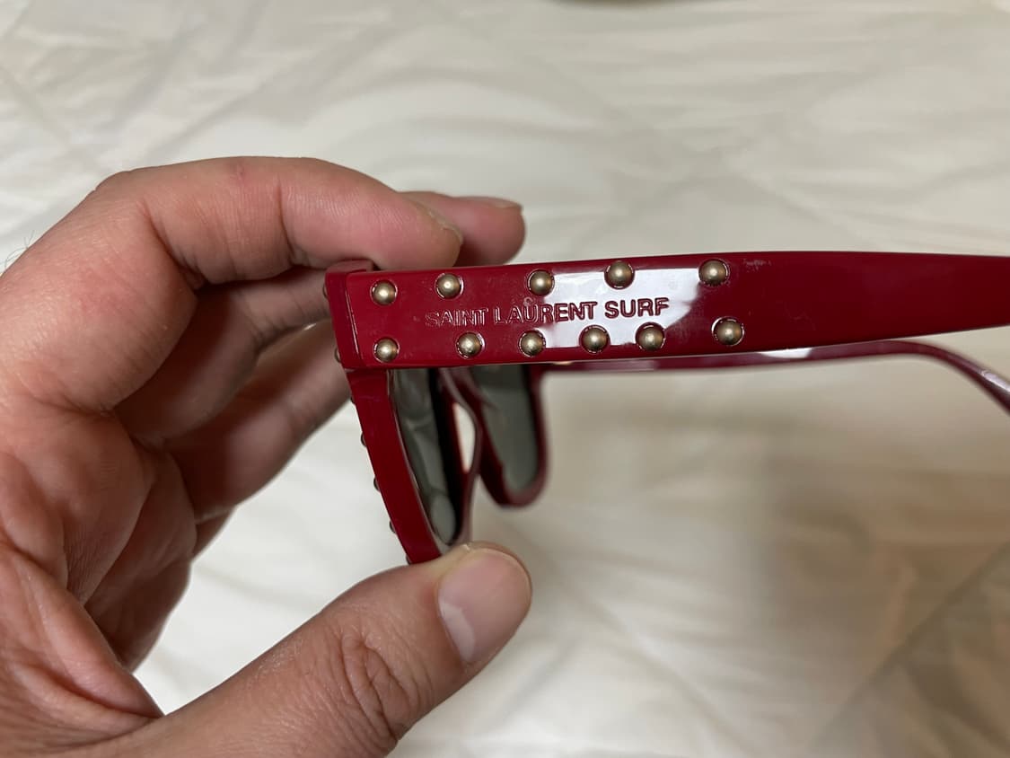 생로랑 16ss시즌 스터드 레드 선글라스 by 에디슬리먼 상품이미지4