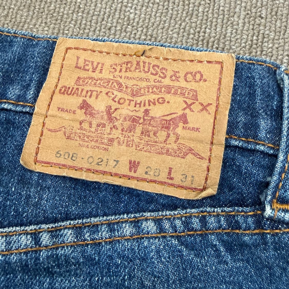 90s levis 608-0217  리바이스 우먼스 빈티지 데님  27  상품이미지4