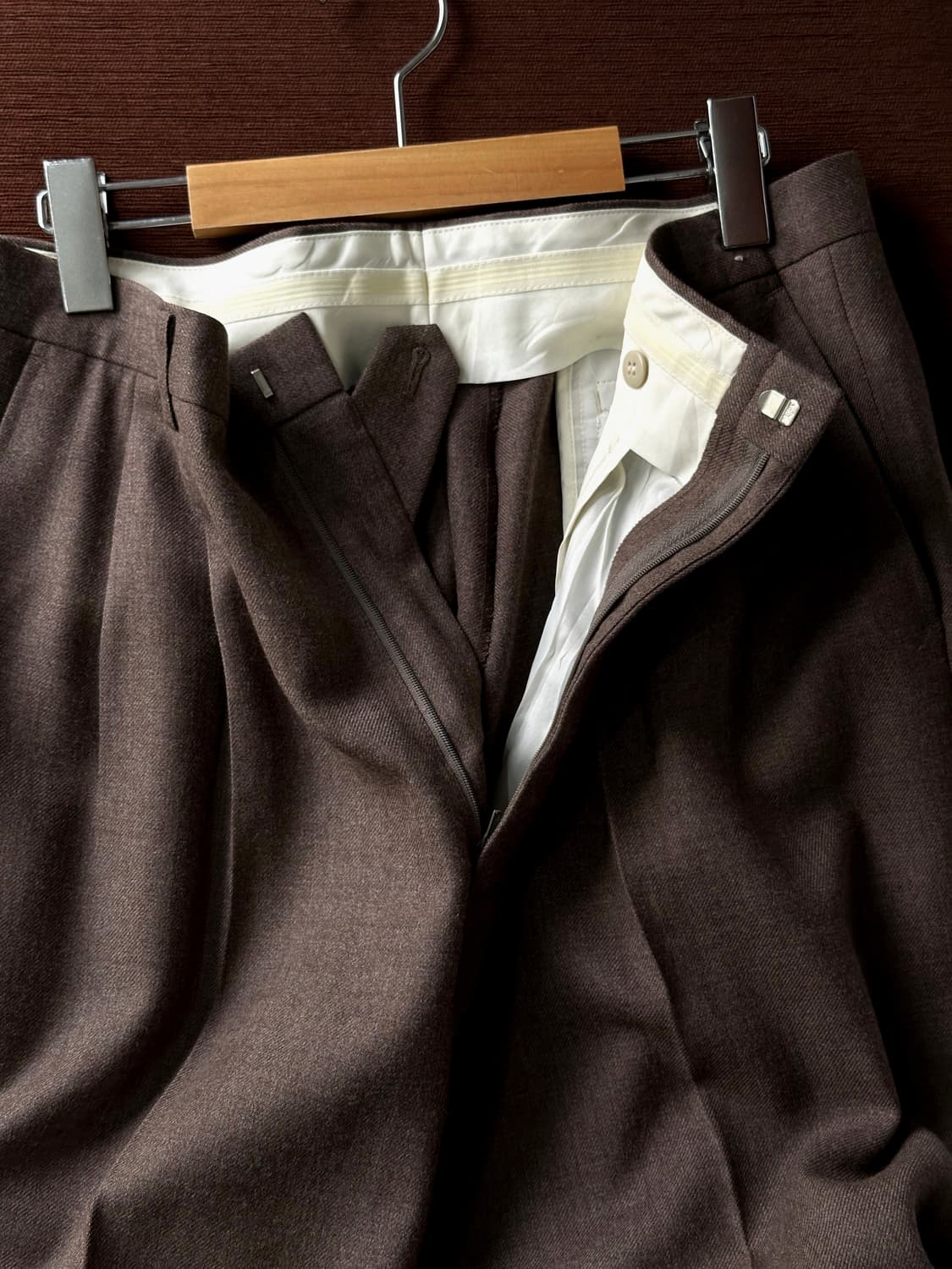 2 pleats straight wool slacks 상품이미지3