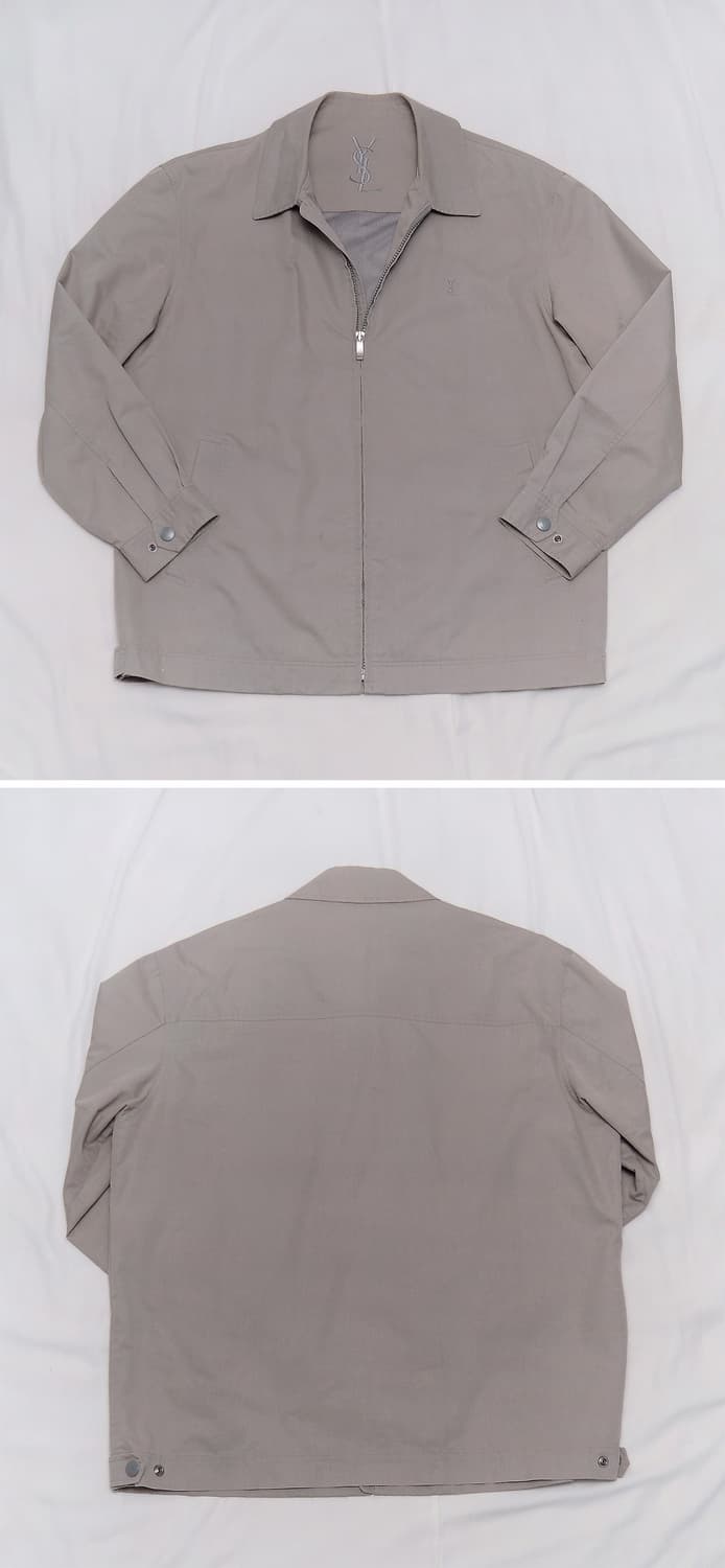 생로랑 (YSL) 클래식 캐쥬얼 집업 블루종 오버 자켓 (105+) 상품이미지2