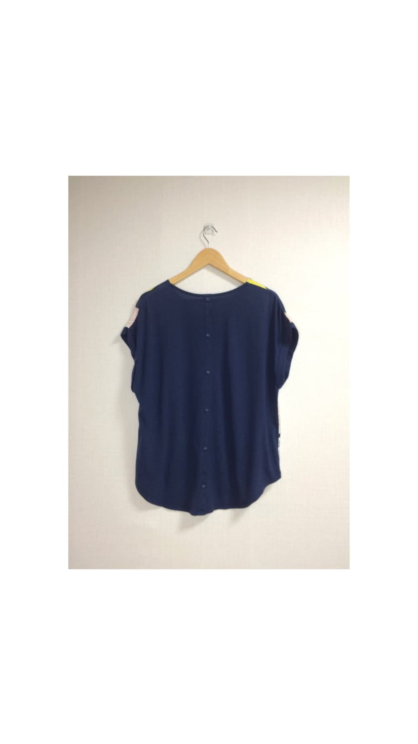 빈티지 컬러 도트 프린팅 티셔츠 상품이미지4