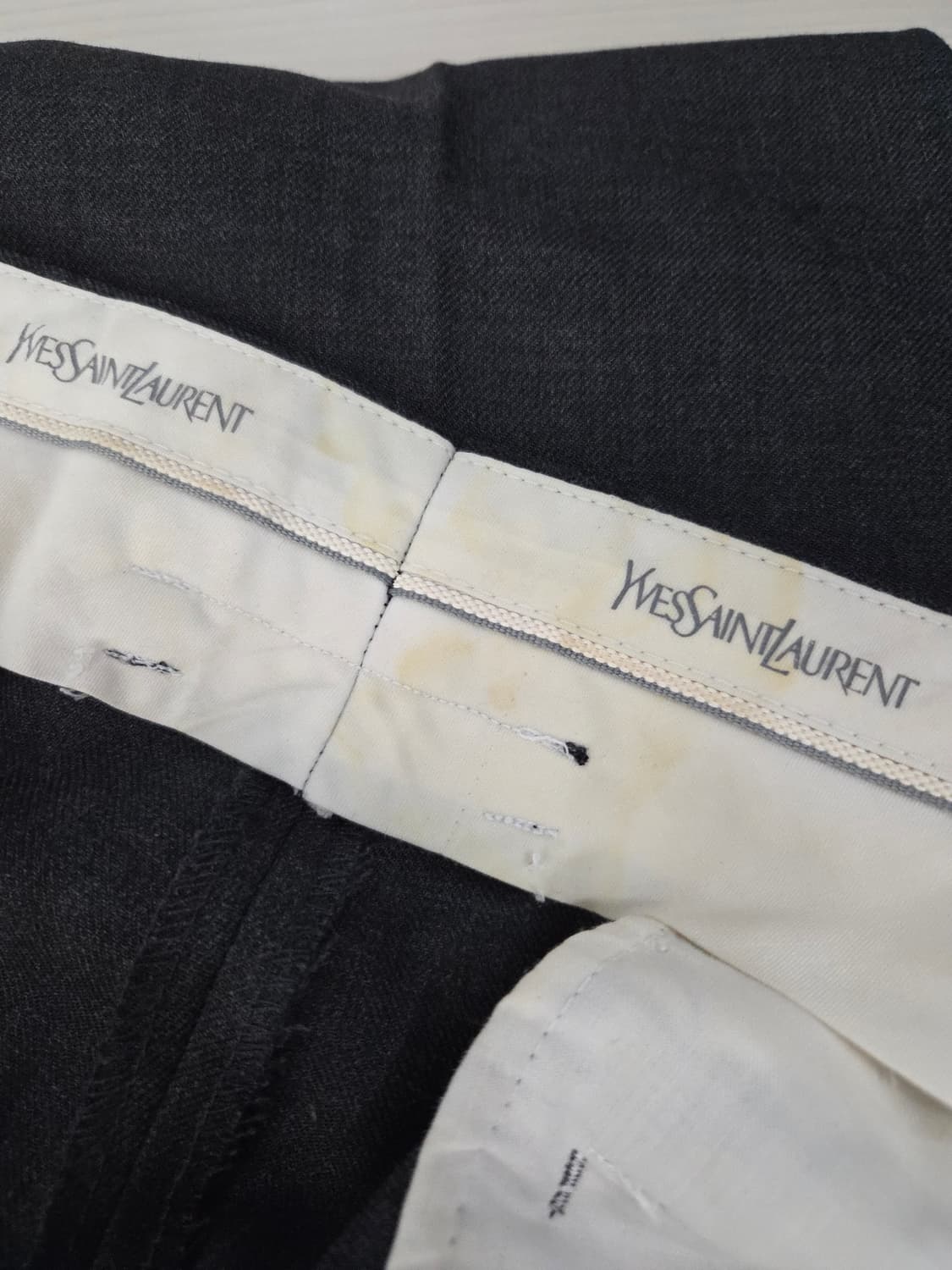 YSL 입생로랑 옴므 원턱 울 블렌드 슬랙스 상품이미지7