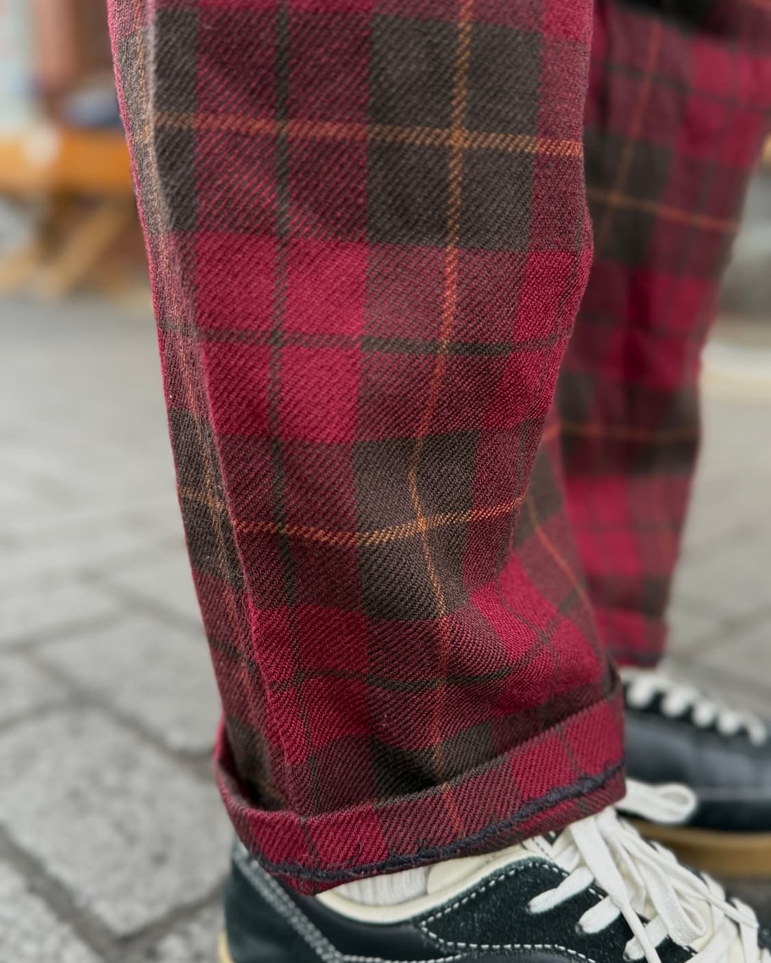 90‘s 폴로 랄프로렌 플래드 체크 울 팬츠 33 상품이미지10