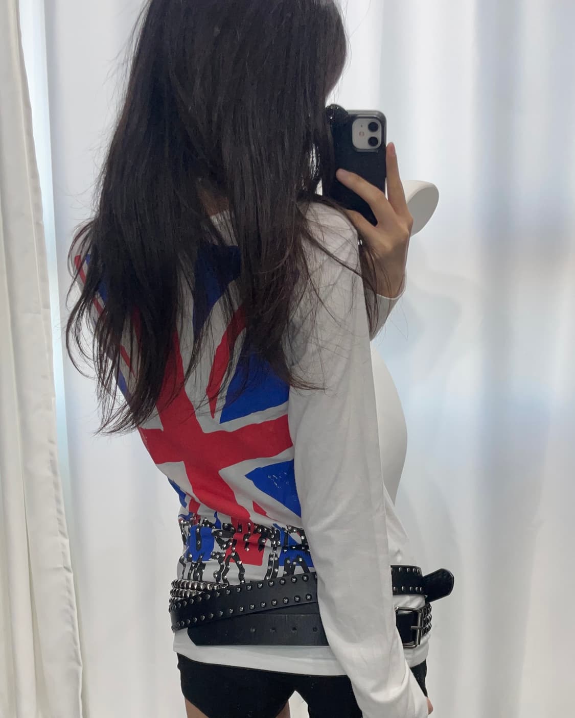 🎸화이트 유니온 잭 롱슬리브🎸 상품이미지3