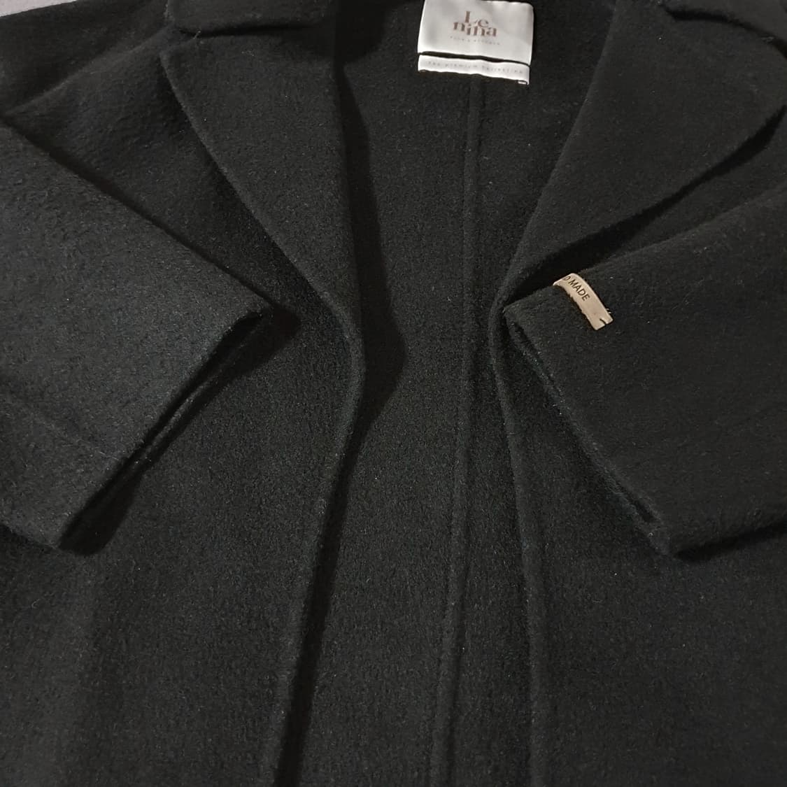 르니나 조셉 플랜 핸드메이드 코트 S 블랙 상품이미지7