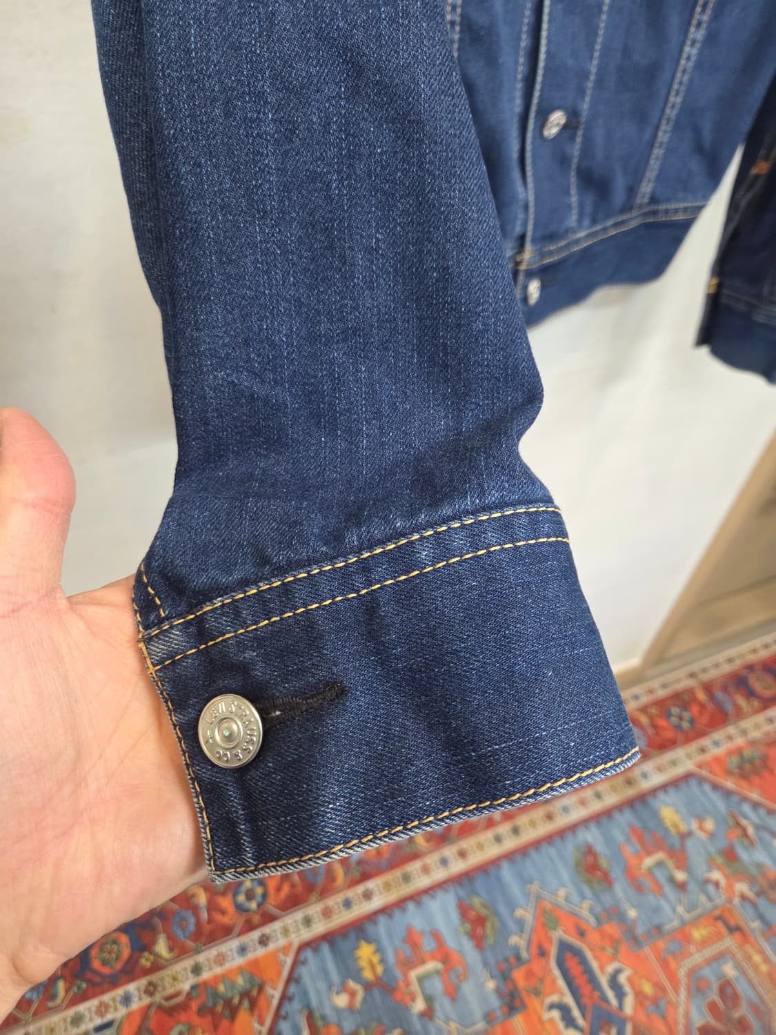 리바이스 빈티지 올드스쿨 타입원 스티치 데님자켓 M 상품이미지4