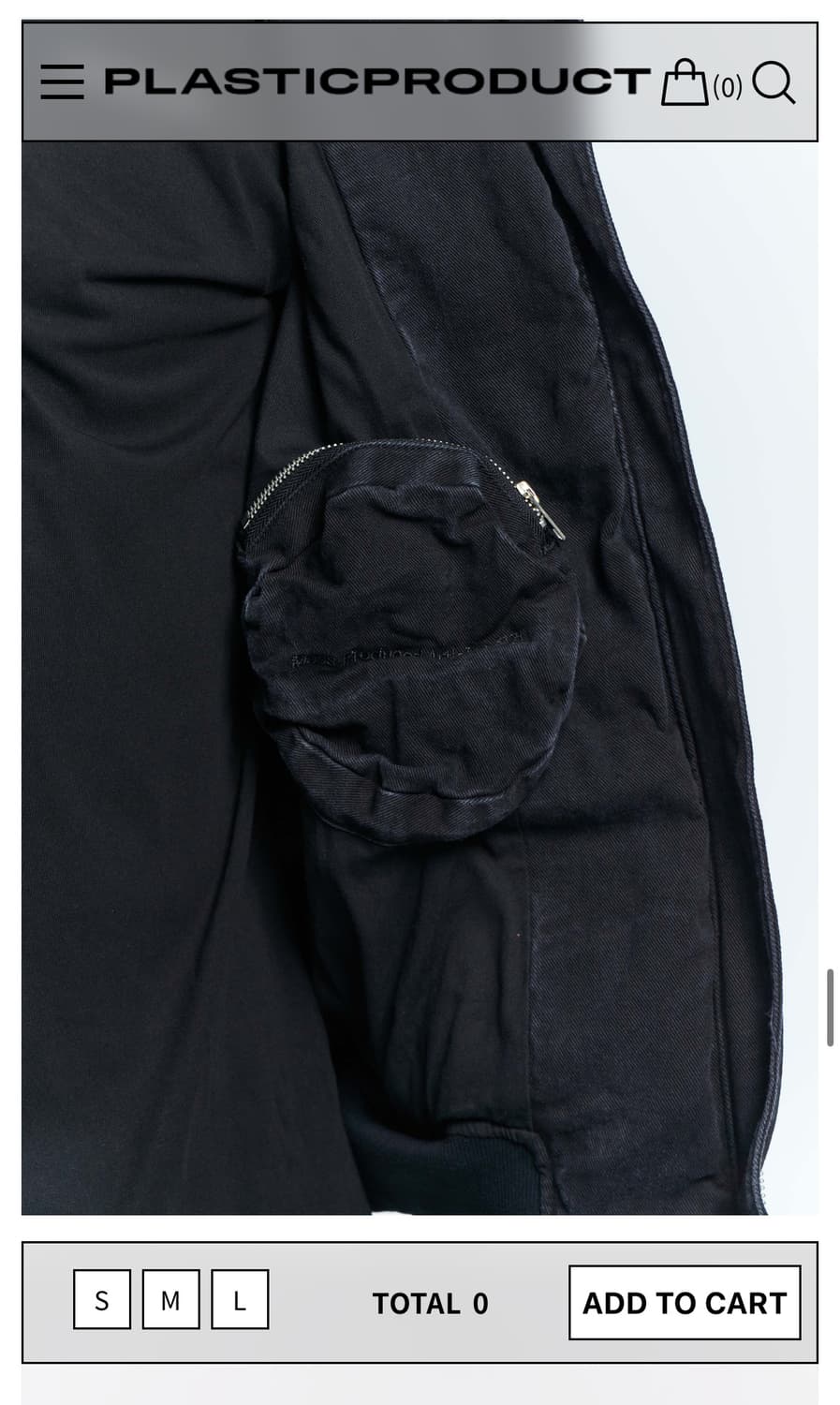 [M] 플라스틱 프로덕트 하이넥 알포인트 포켓 워크자켓 상품이미지5