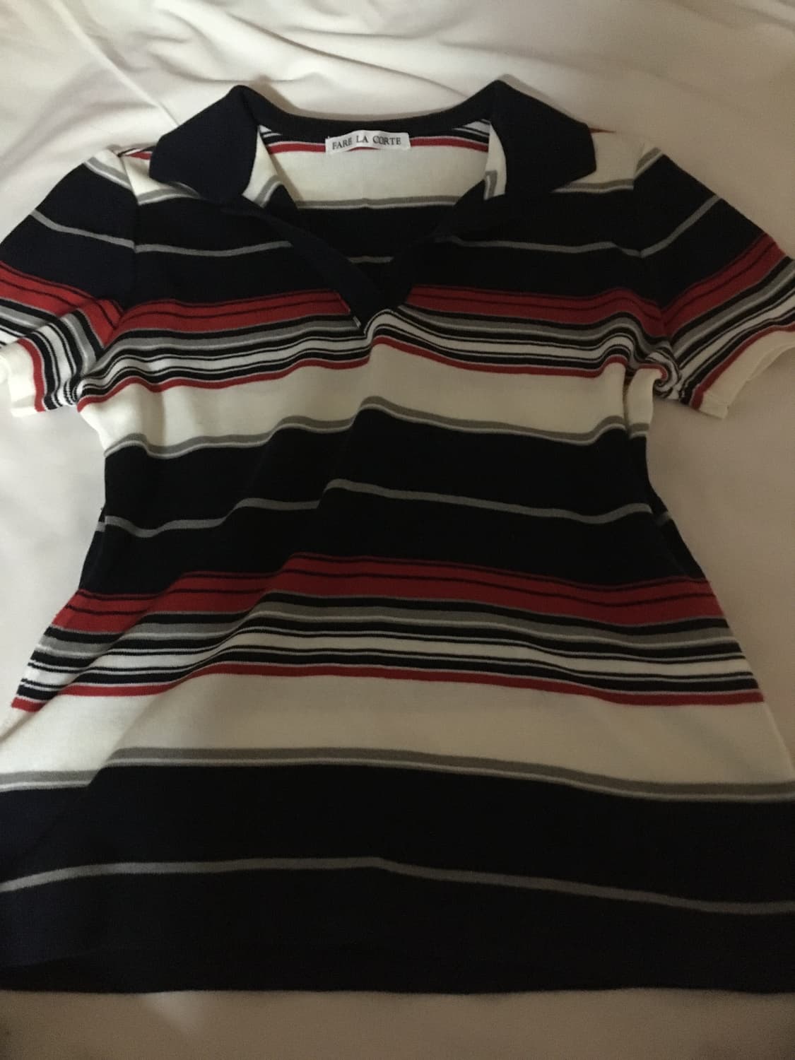 스트라이프 카라 반팔티 상품이미지2