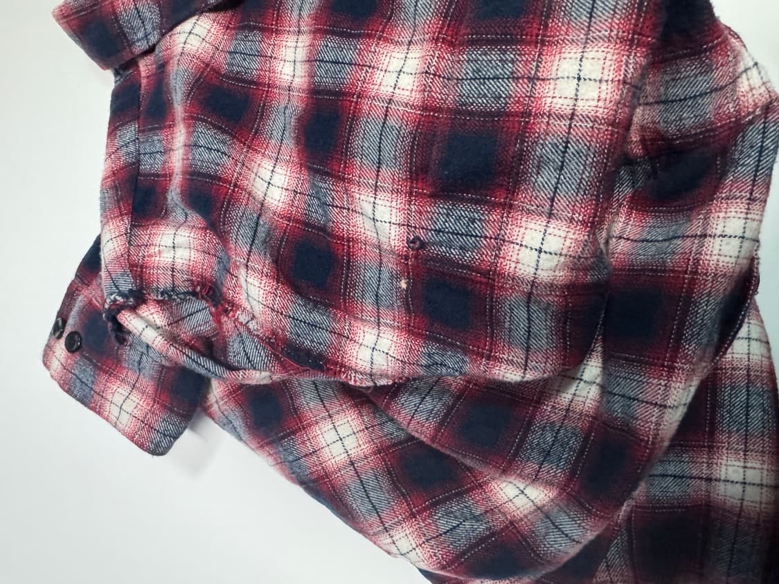 LMC 엘엠씨 뒷 스펠로고 그라데이션 체크 셔츠 상품이미지5