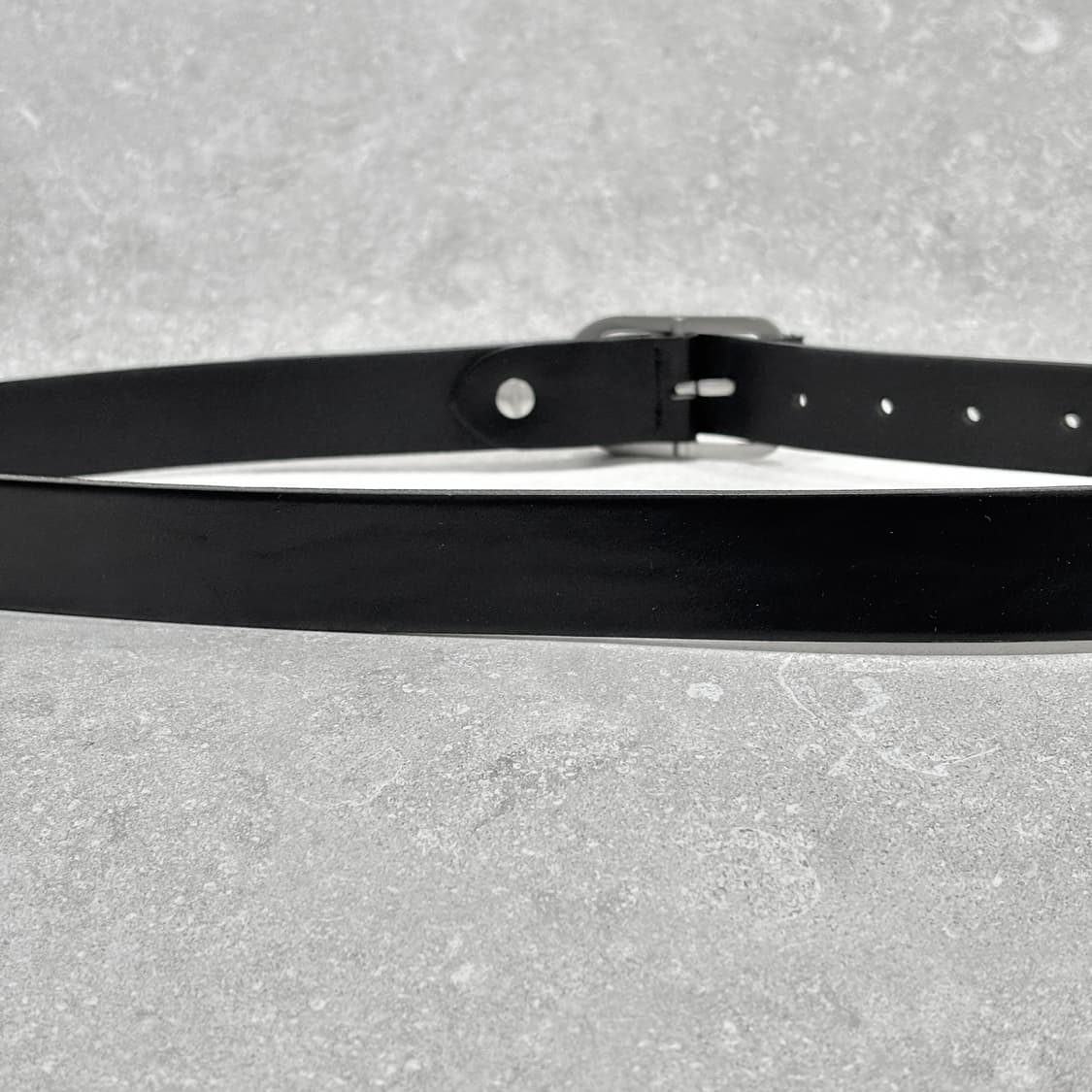 Oribell 로렌 캐주얼 버클 이탈리아 소가죽 웨스턴 벨트 블랙 상품이미지7