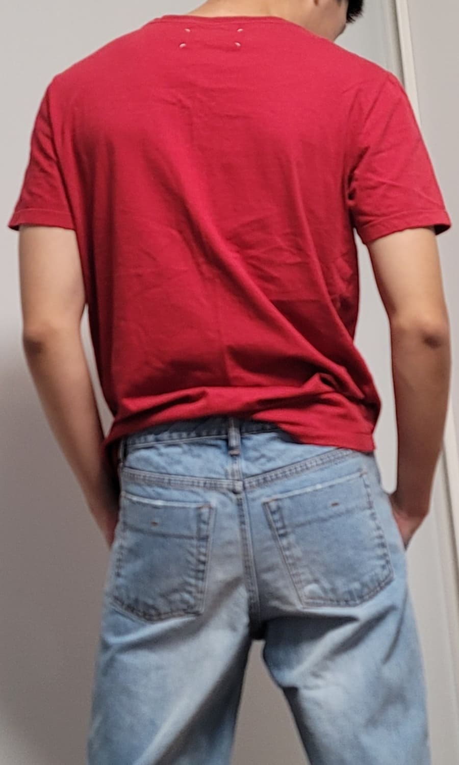 마르지엘라 버건디 티셔츠 상품이미지7