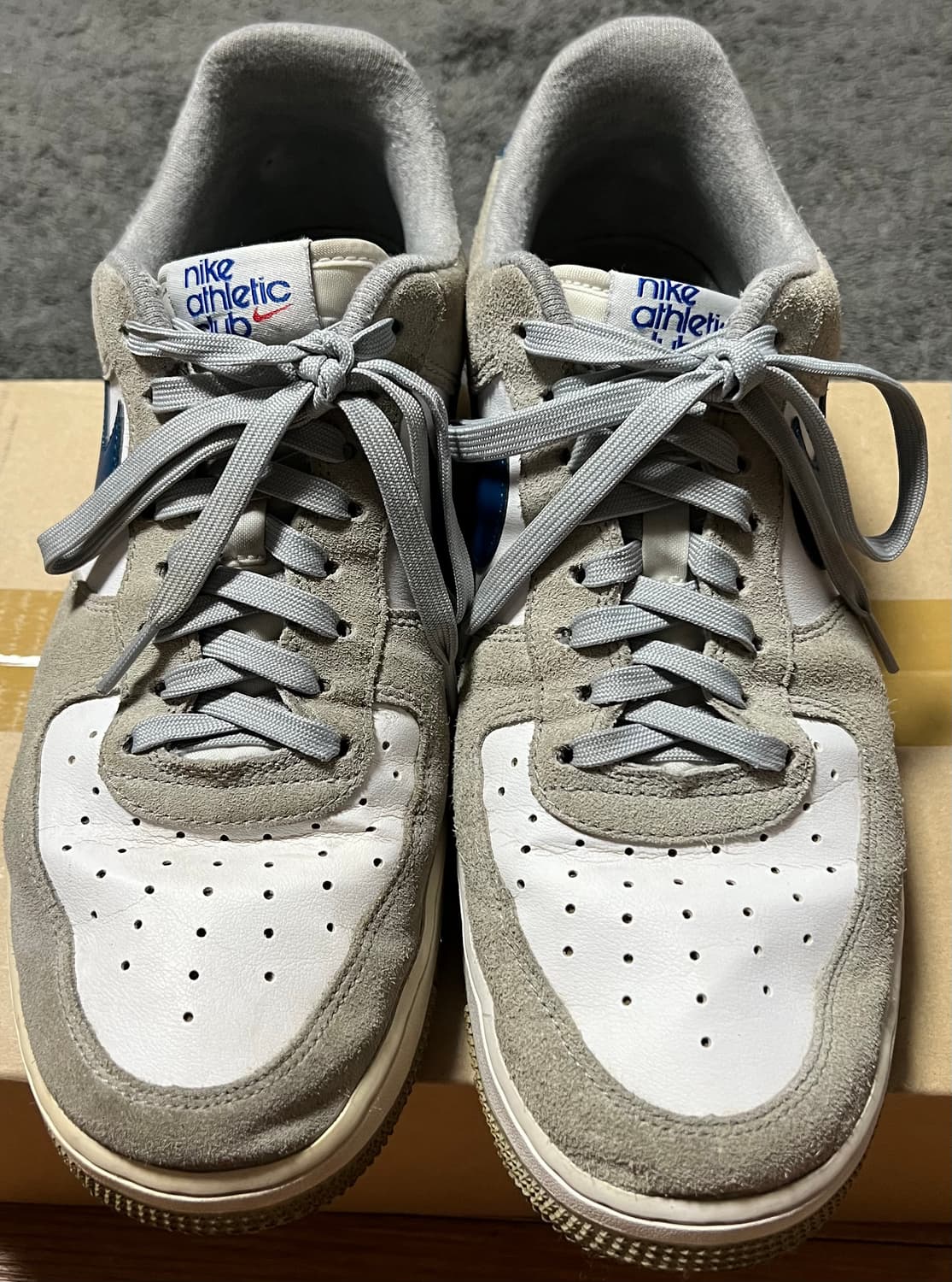 (275)나이키 에어포스 1 07 lv8 애슬레틱 클럽 그레이 마리나 상품이미지3