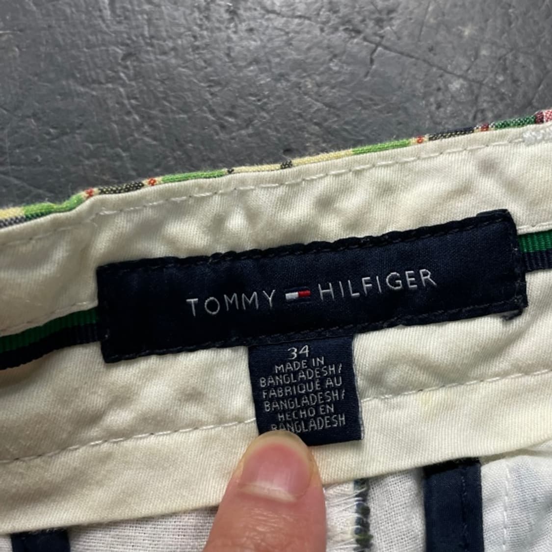 34 타미힐피거 마드라스 패치워크 반바지  상품이미지3