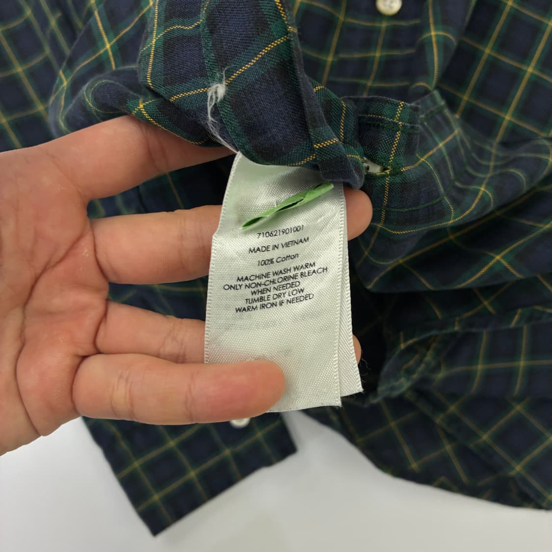 Polo  폴로 랄프로렌 자수 그린 체크셔츠 상품이미지4