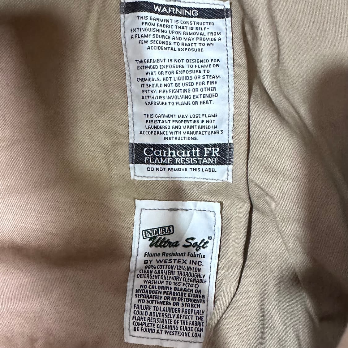  칼하트 방염 덕 캔버스 워크 자켓 상품이미지7