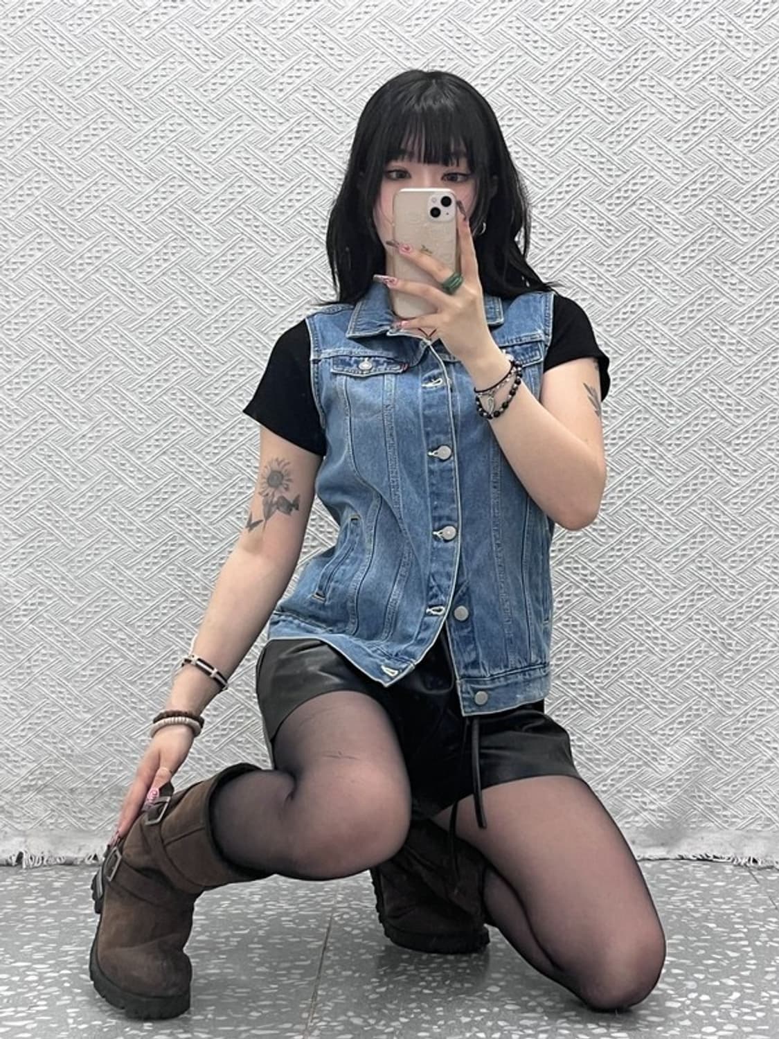 리바이스 컨트리 빈티지 키치 트러커 데님 조끼 L C11540 상품이미지1