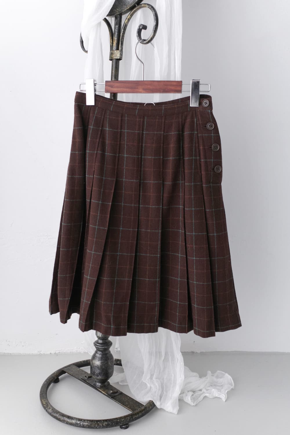 check pleats skirt  상품이미지1