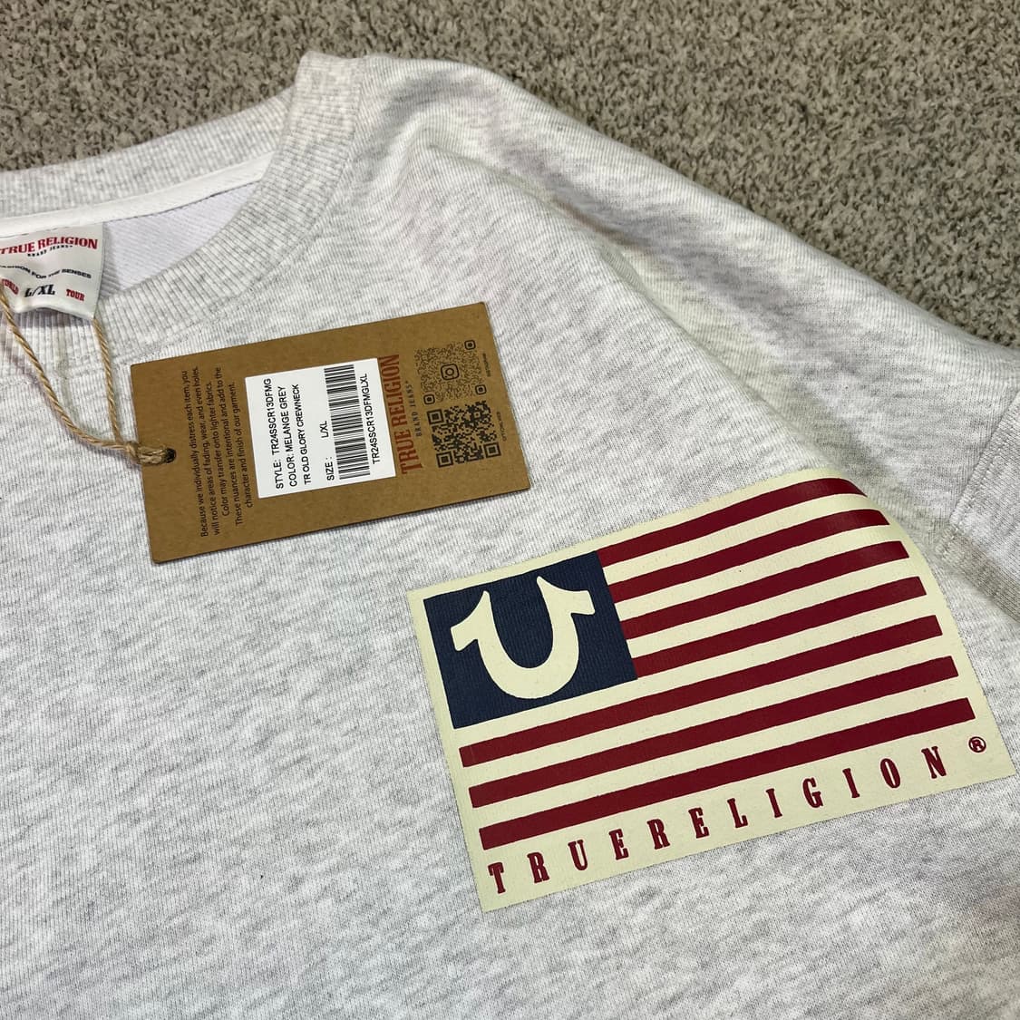 트루릴리전 성조기 빅로고 맨투맨 상품이미지5