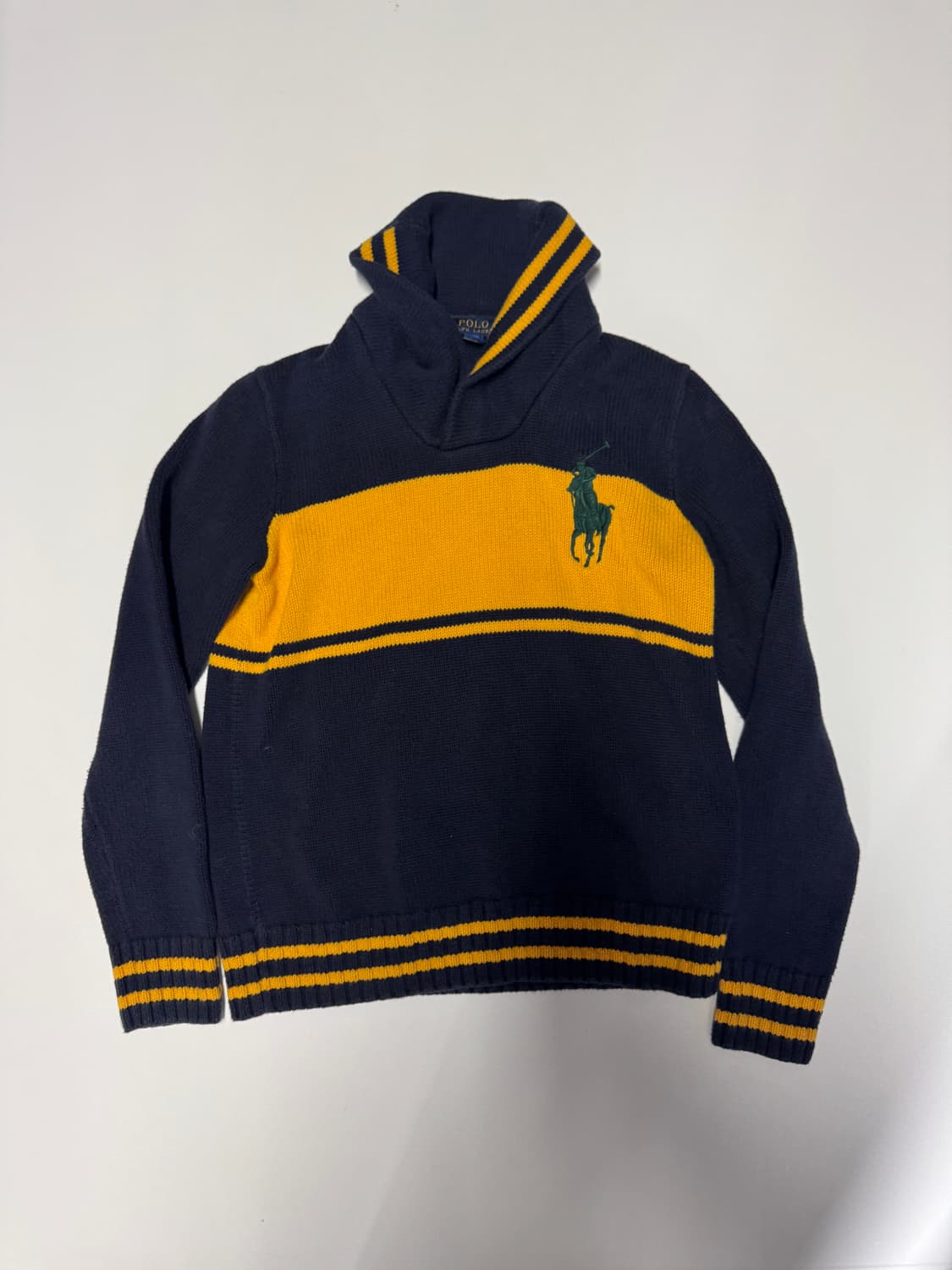 여성 폴로랄프로렌 빅 포니 숄카라 코튼 니트 S 키즈 상품이미지1