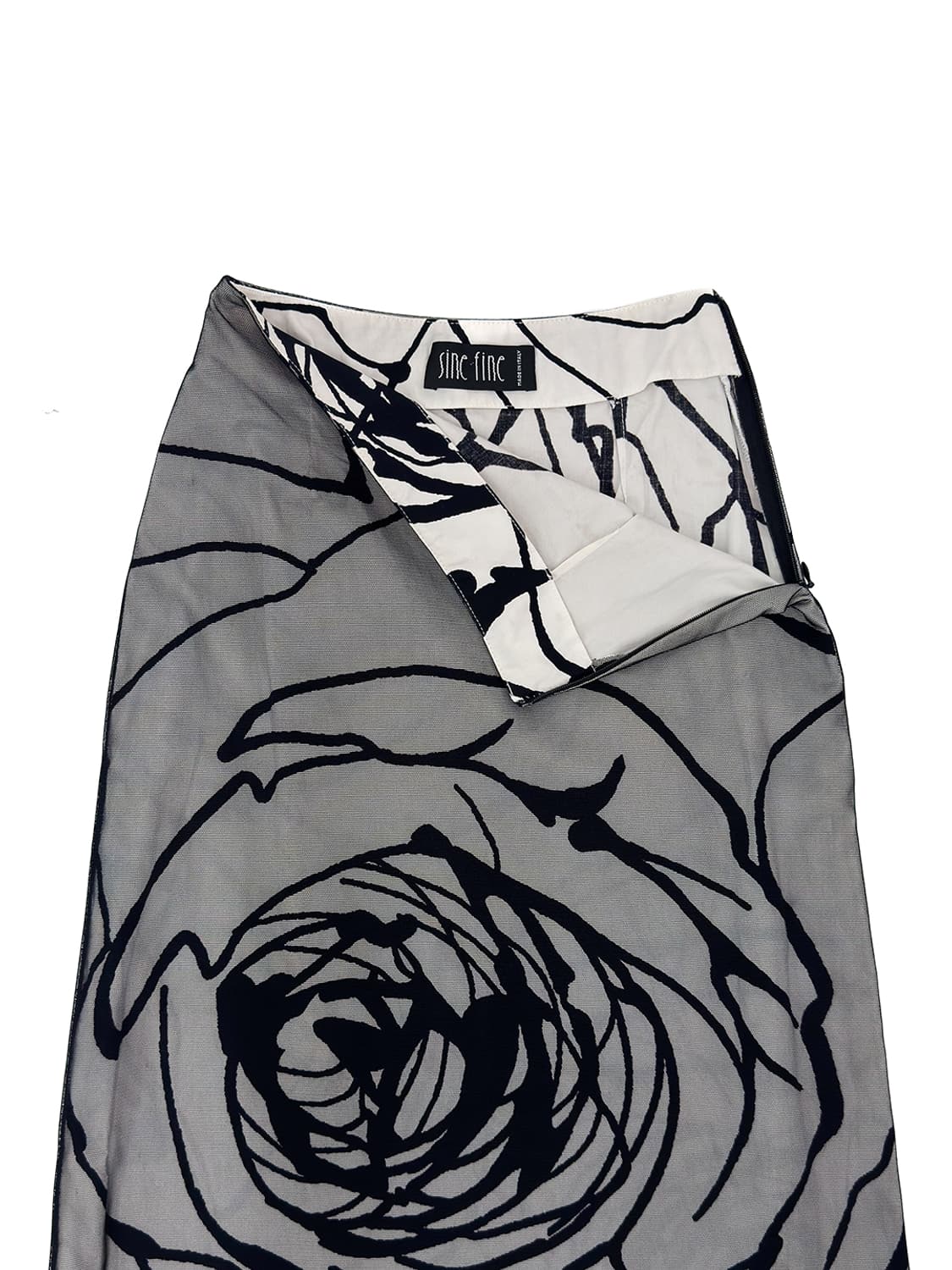  Sheer Floral Print Long Skirt/ 40 상품이미지4