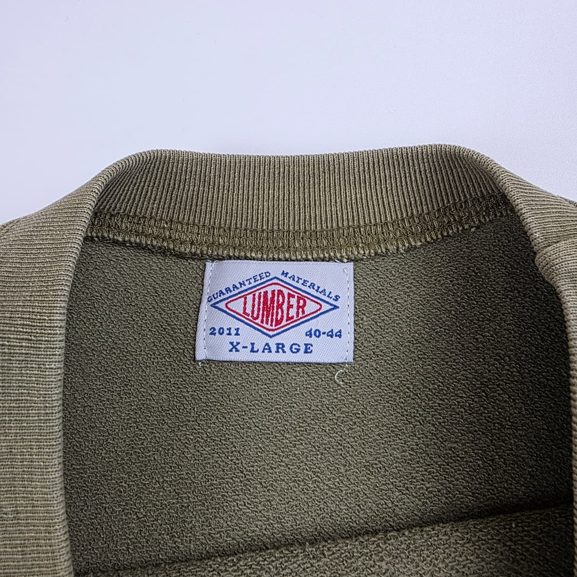 LUMBER 피그먼트  워싱 맨투맨 티셔츠 상품이미지5