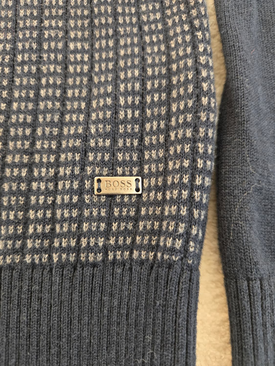 BOSS 남성 니트 집업 (아메카지 감성)가디건 S 상품이미지4