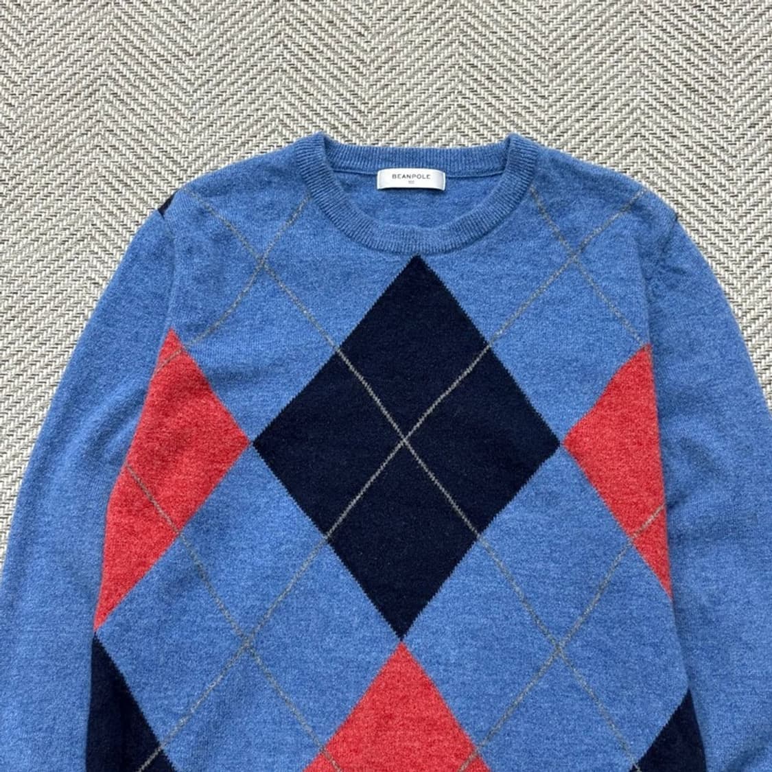 빈폴 아가일 울 니트 v1905 상품이미지3