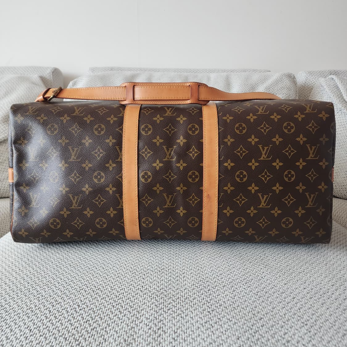 상태최상 루이비통 키폴 55 모노그램 반둘리에 보스턴백 여행가방 상품이미지5