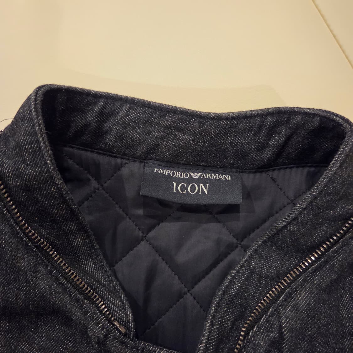 [48] 엠포리오 아르마니 데님 레더 자켓 상품이미지4