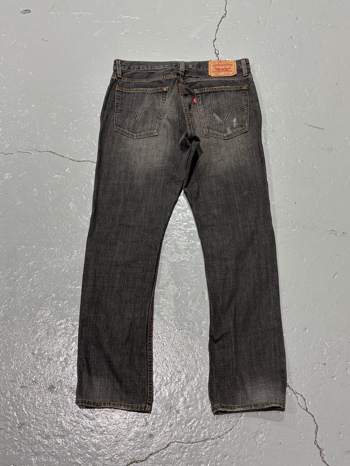 리바이스(Levis) 527 로우 부츠컷 흑청 데님팬츠 상품이미지8