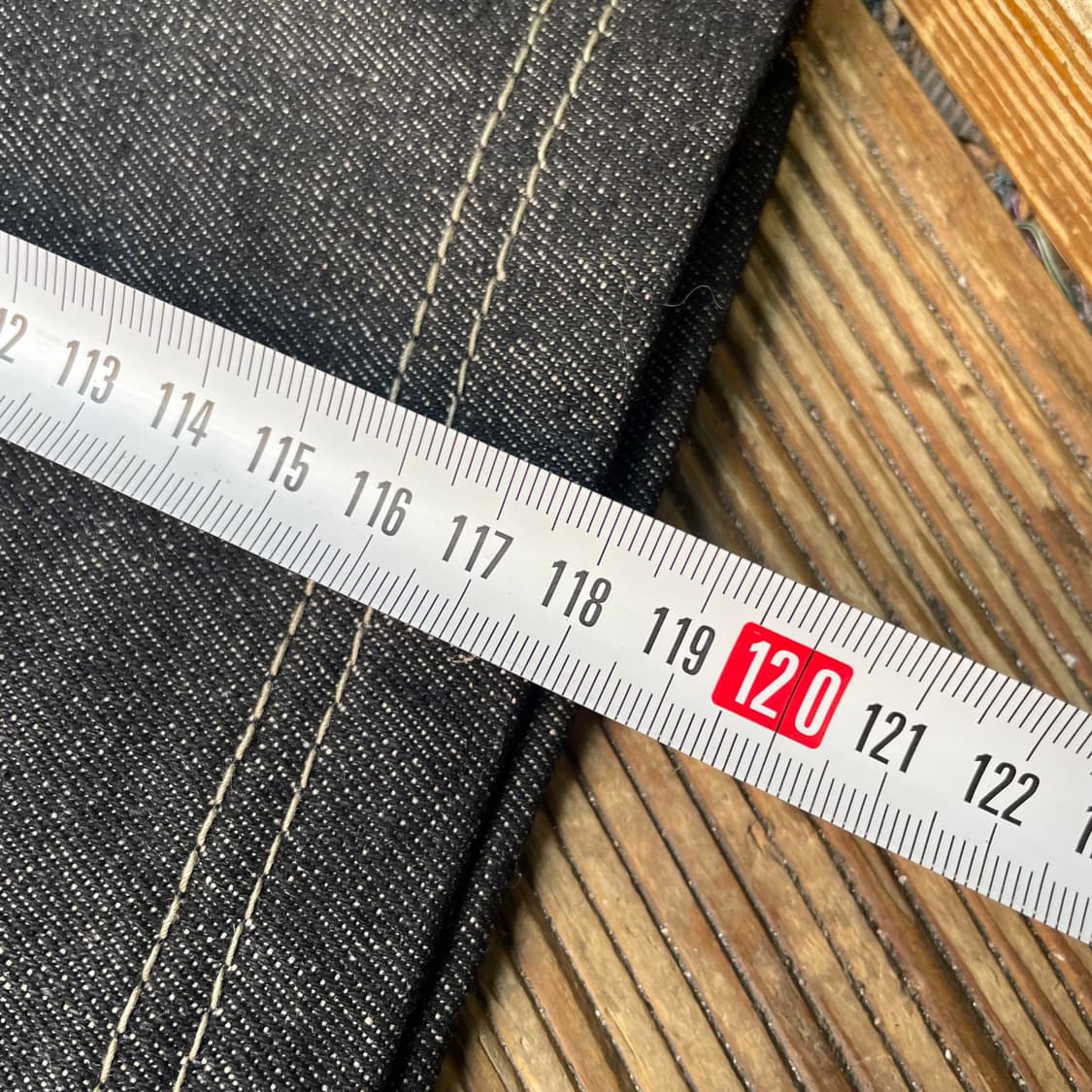 쿠지 자수 흑청 데님팬츠 상품이미지10