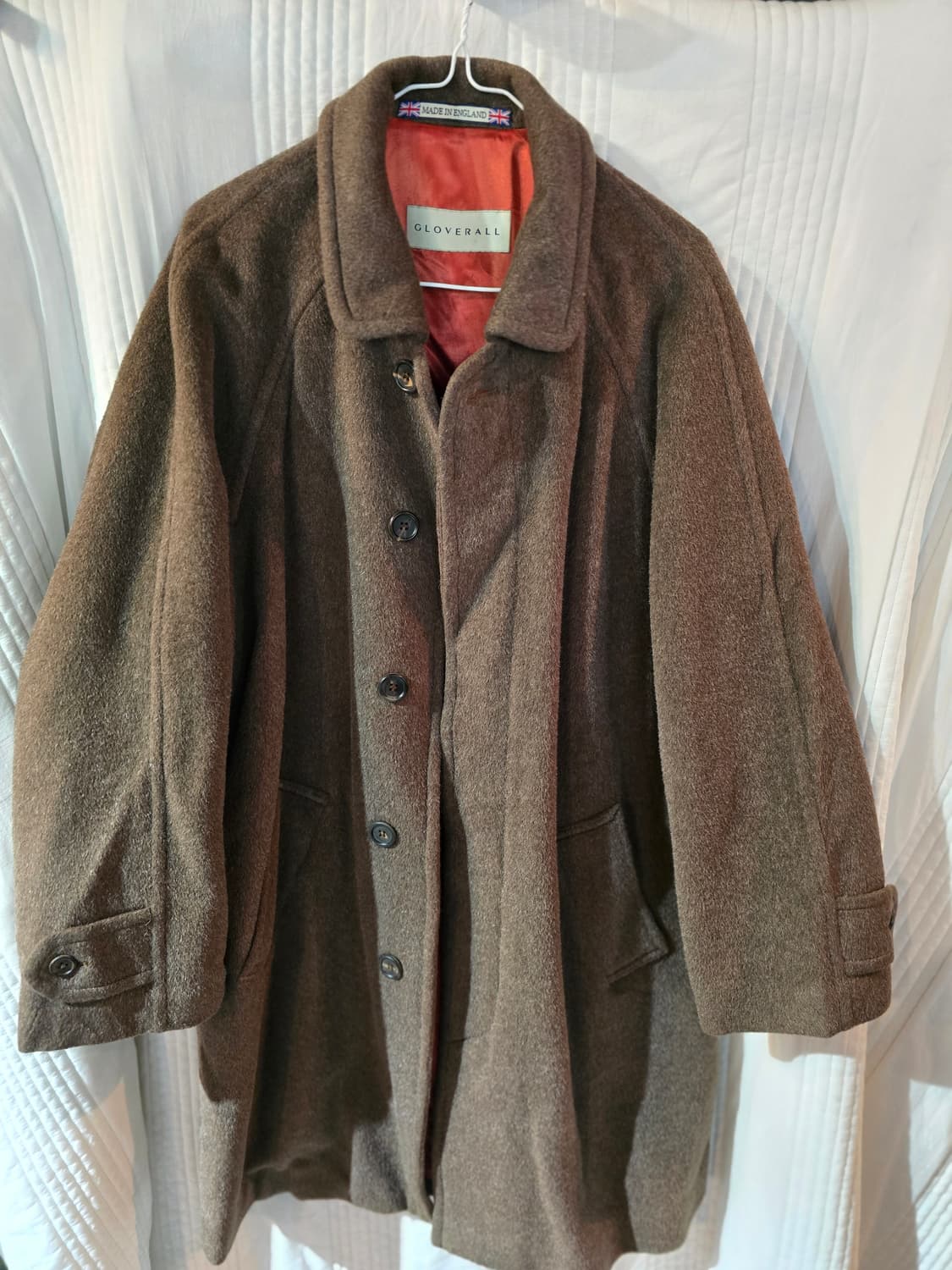 글로버올 브라운 울 오버핏 코트 잉글랜드  상품이미지2