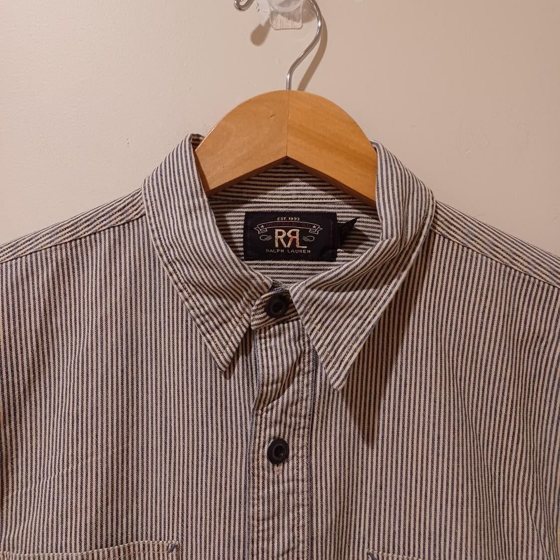 90s RRL 히코리 스트라이프 워크 셔츠 상품이미지2