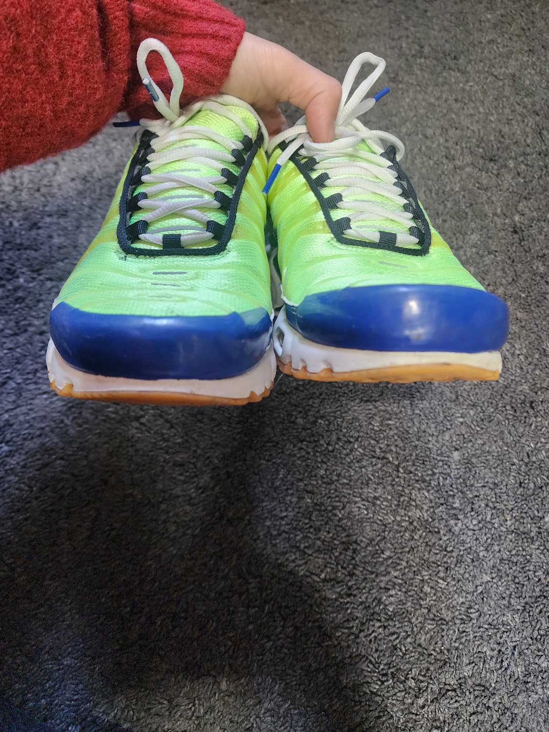 나이키 에어맥스 플러스 고스트그린올드로얄 상품이미지5