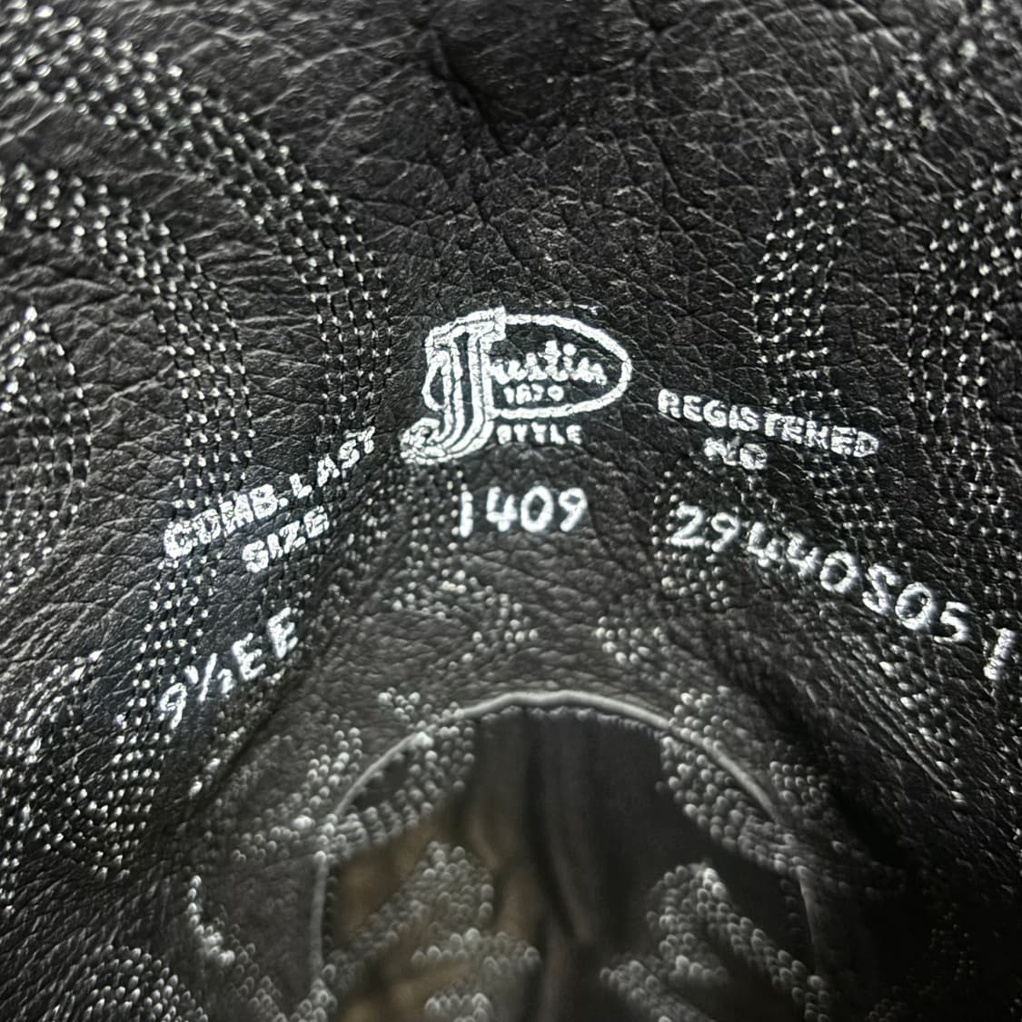 저스틴 justin 웨스턴 부츠 9.5EE (270~275) 상품이미지9