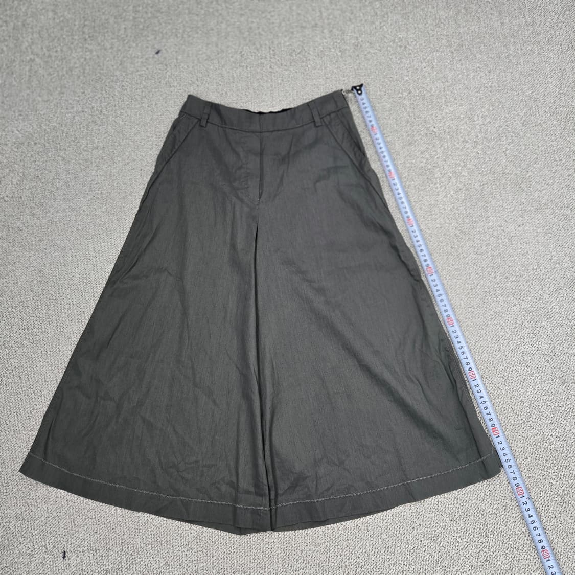 0821.듀엘 카키색 와이드 큐롯팬츠 55 상품이미지8