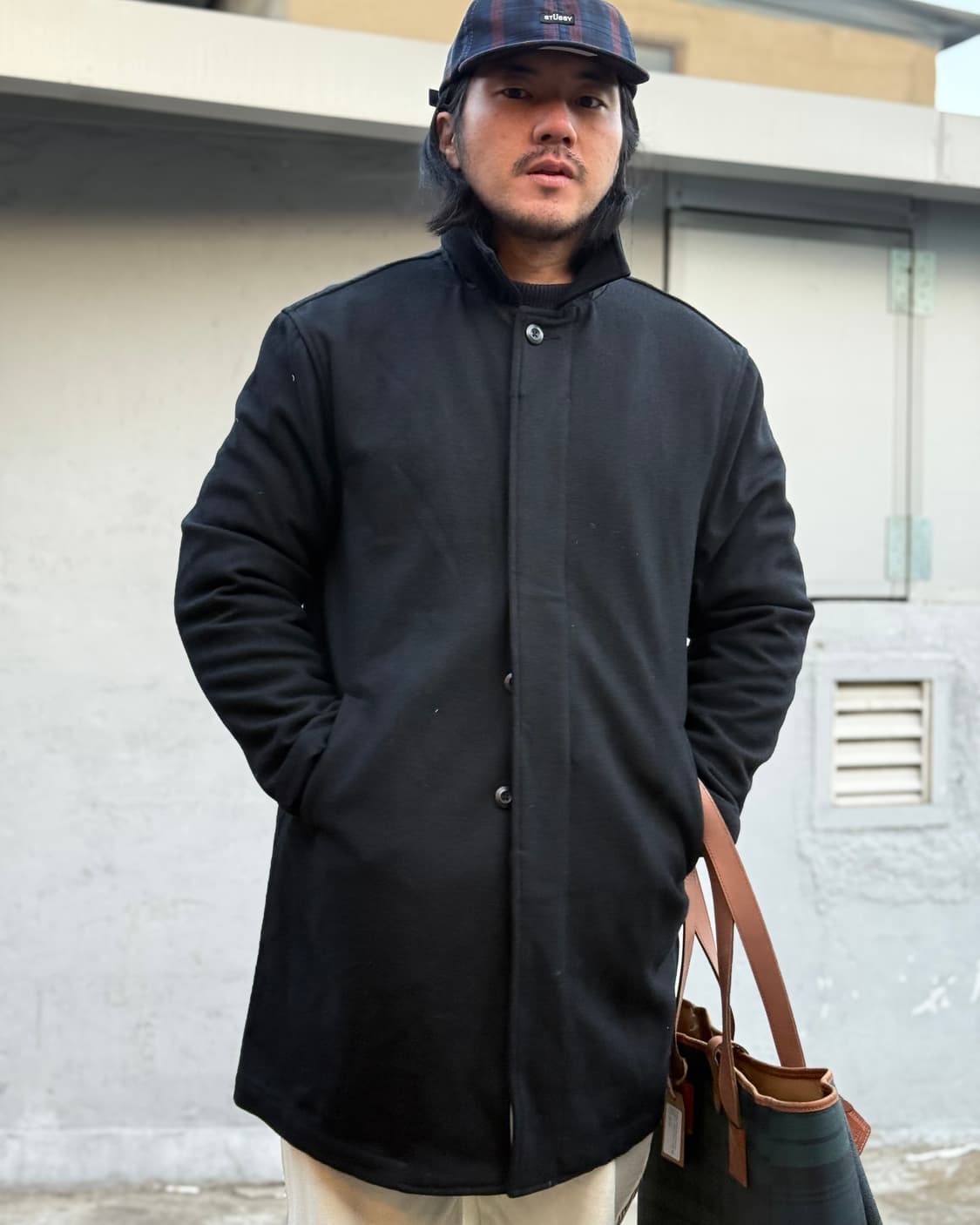 스투시 울 블랜드 싱글코트 M 상품이미지8