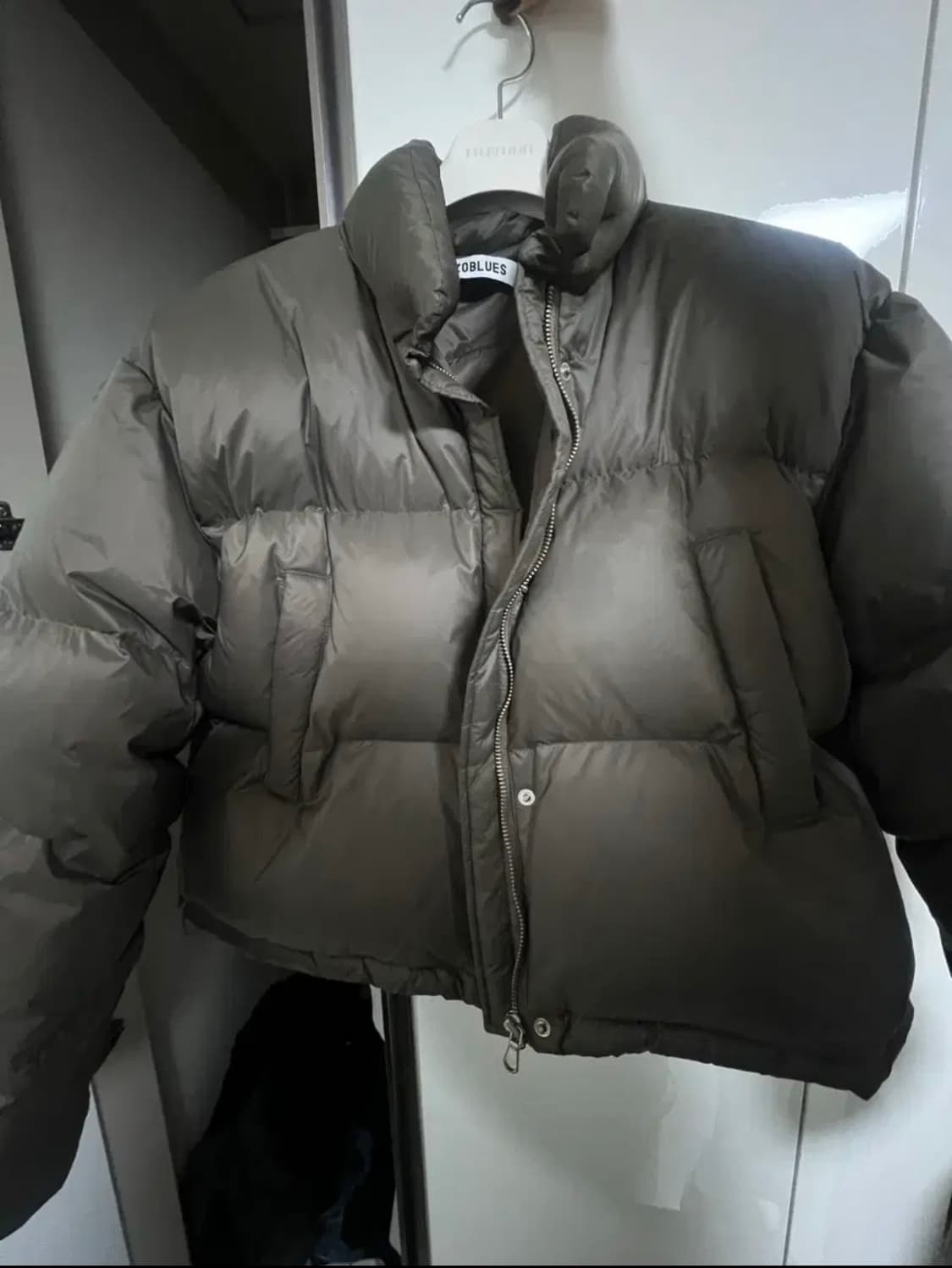 엔조블루스 숏패딩 브라운 상품이미지1