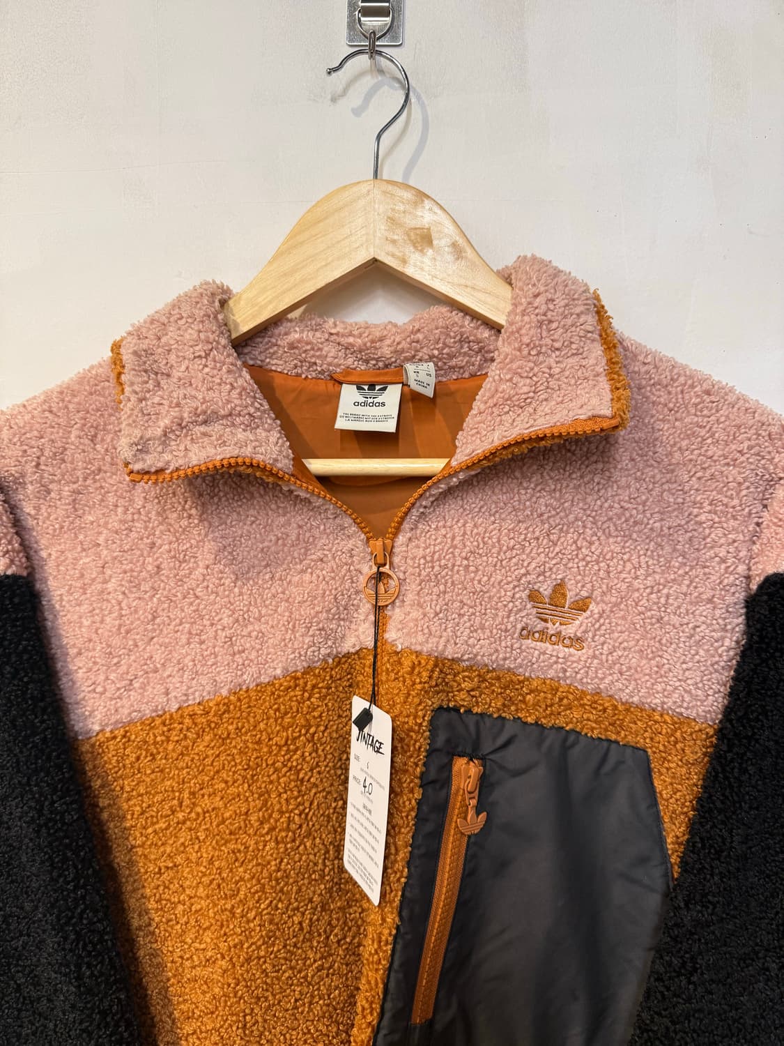 아디다스 오렌지 플리스 집업 상품이미지2