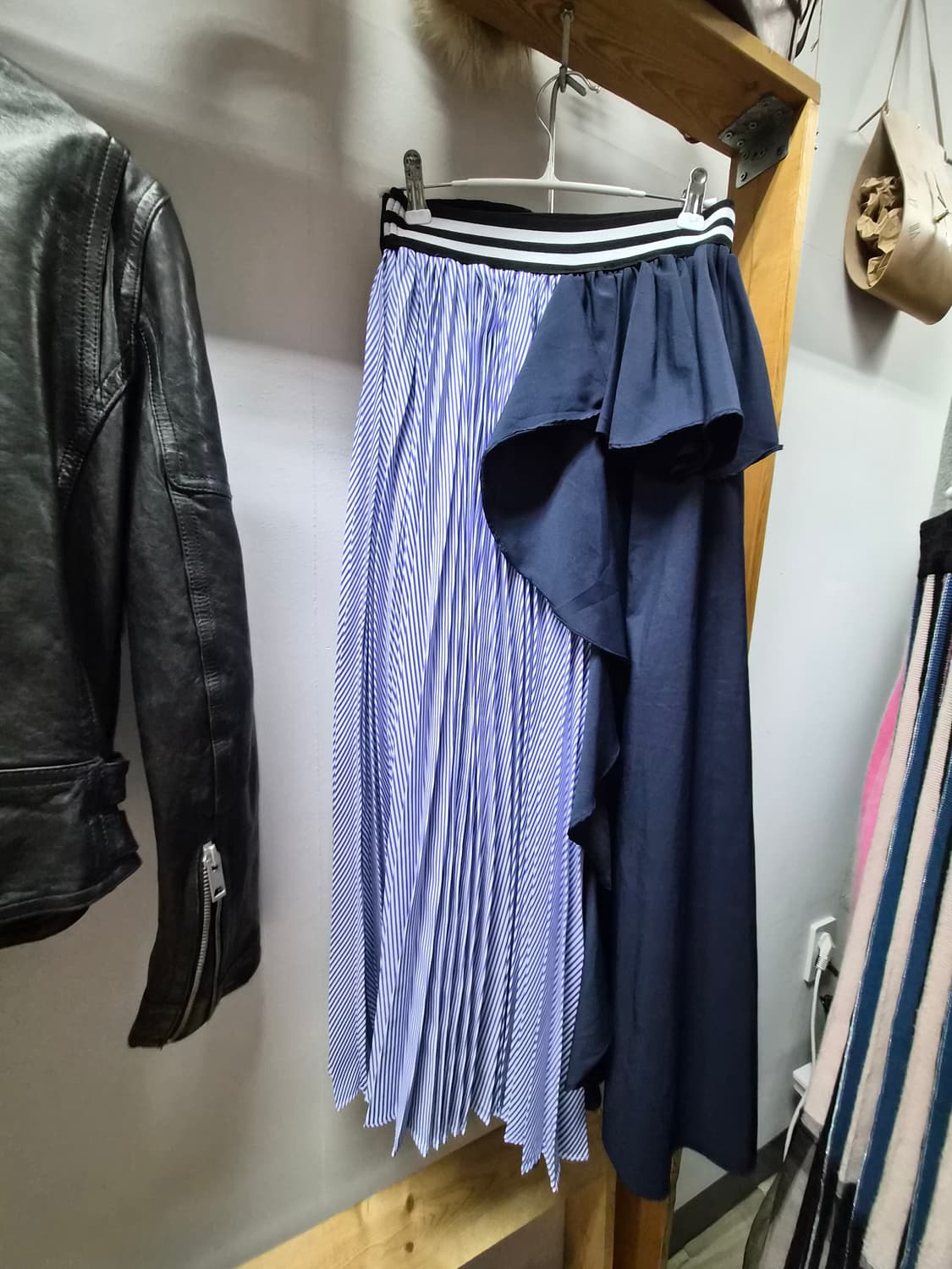 편집샾양가죽 라이더. 지고트언발 스커트 상품이미지7